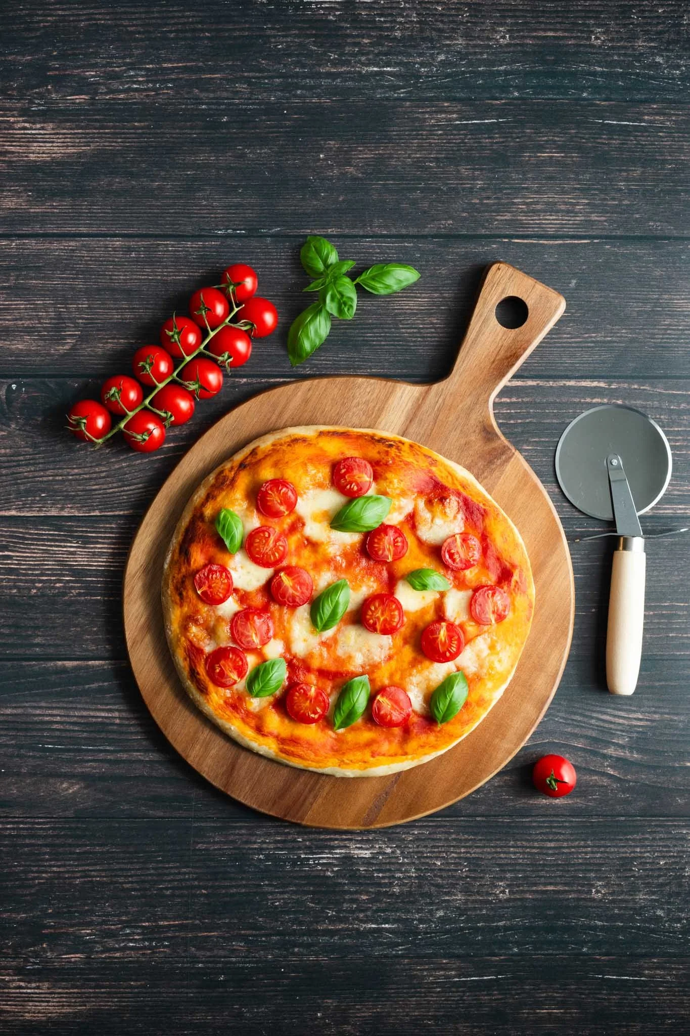 Food Fotografie für Verpackung: Pizza Backmischung