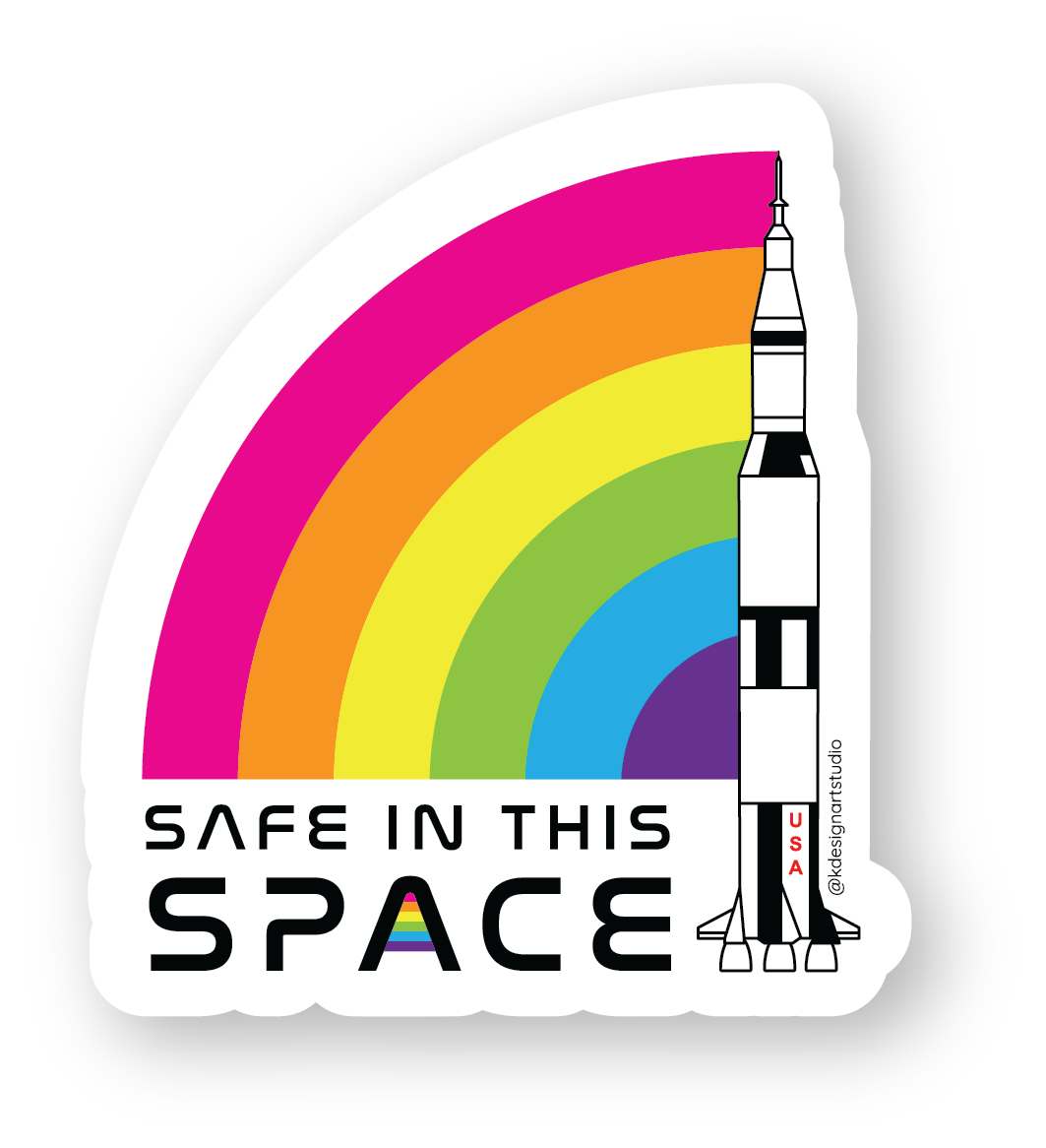 Safe in this Space
Illustration and sticker design with inclusive Huntsville theme