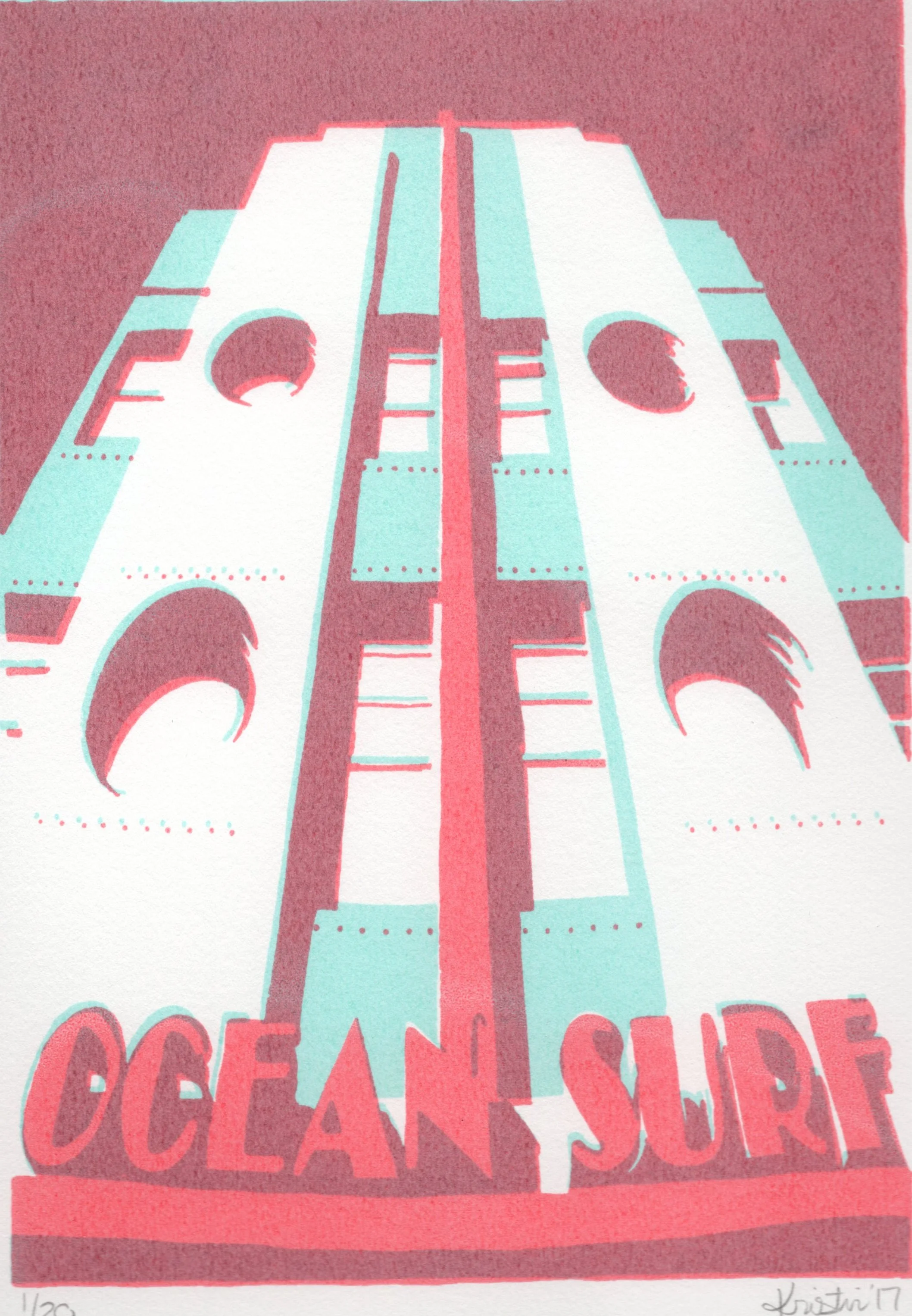 Ocean Surf
Screen print
2017