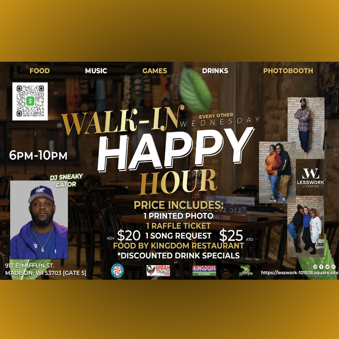 Lesswork Lifestyle &amp; Urban Triage Present...Walk-In Wednesday