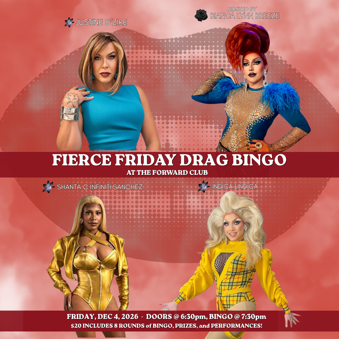 Fierce Friday Drag Bingo in The Forward Club