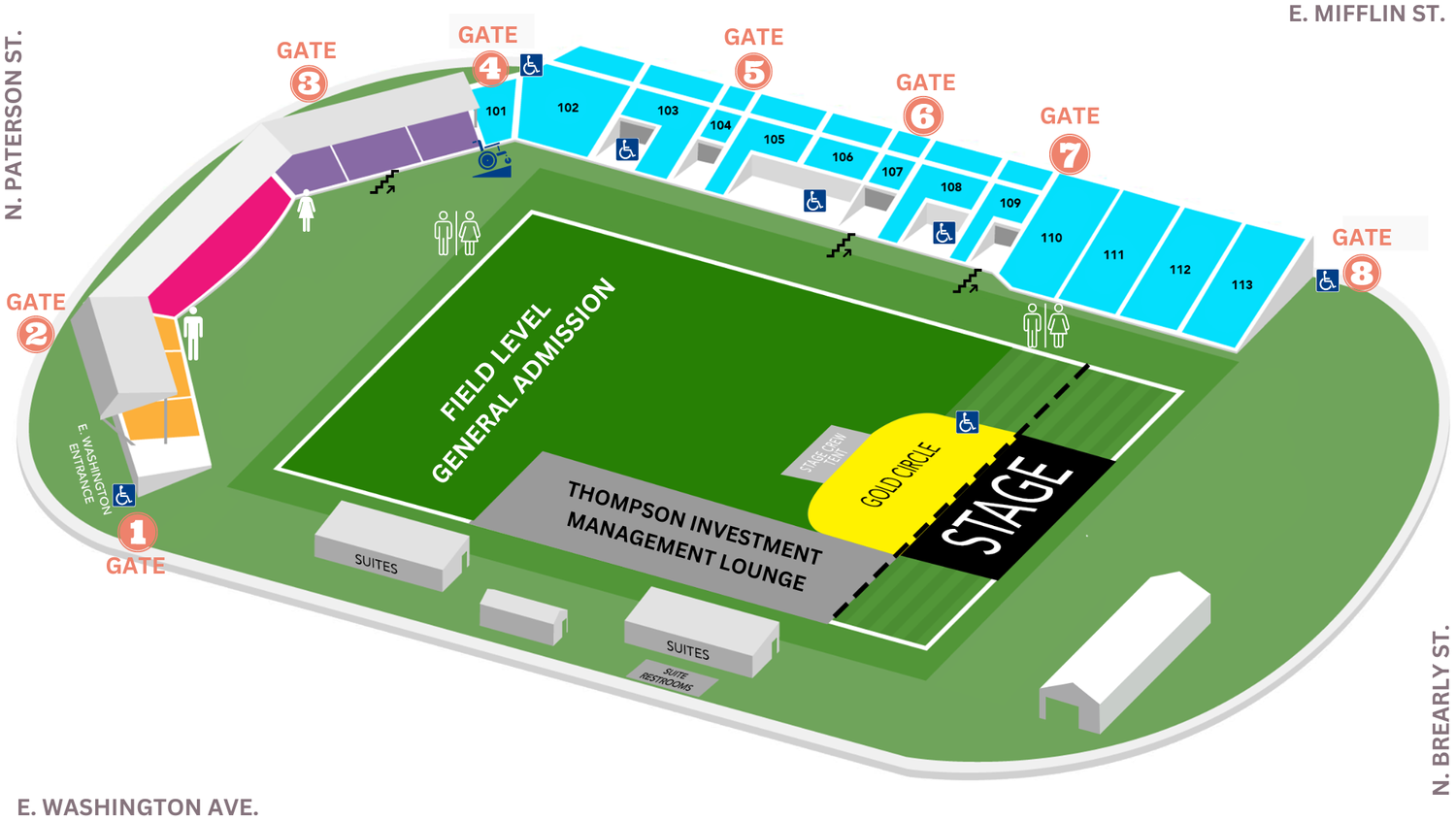 About 3 — Breese Stevens Field