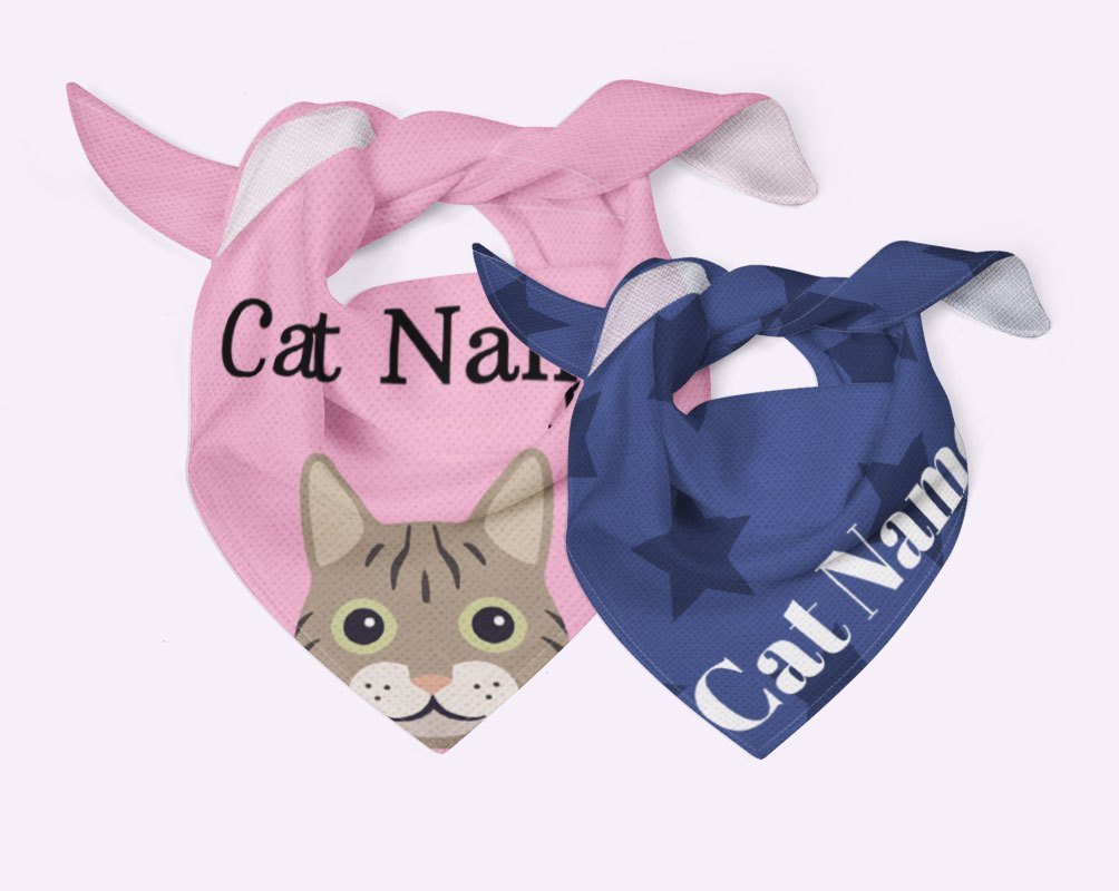 Personalised Cat Bandanas