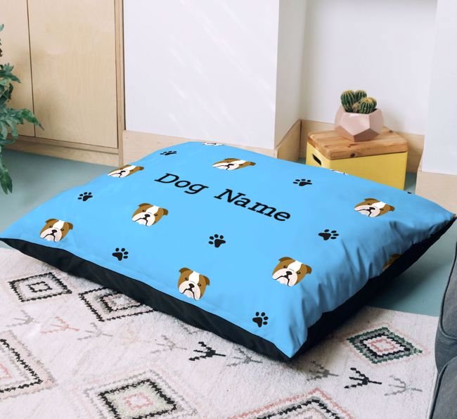 Personalised Dog Bed: Paw Prints
