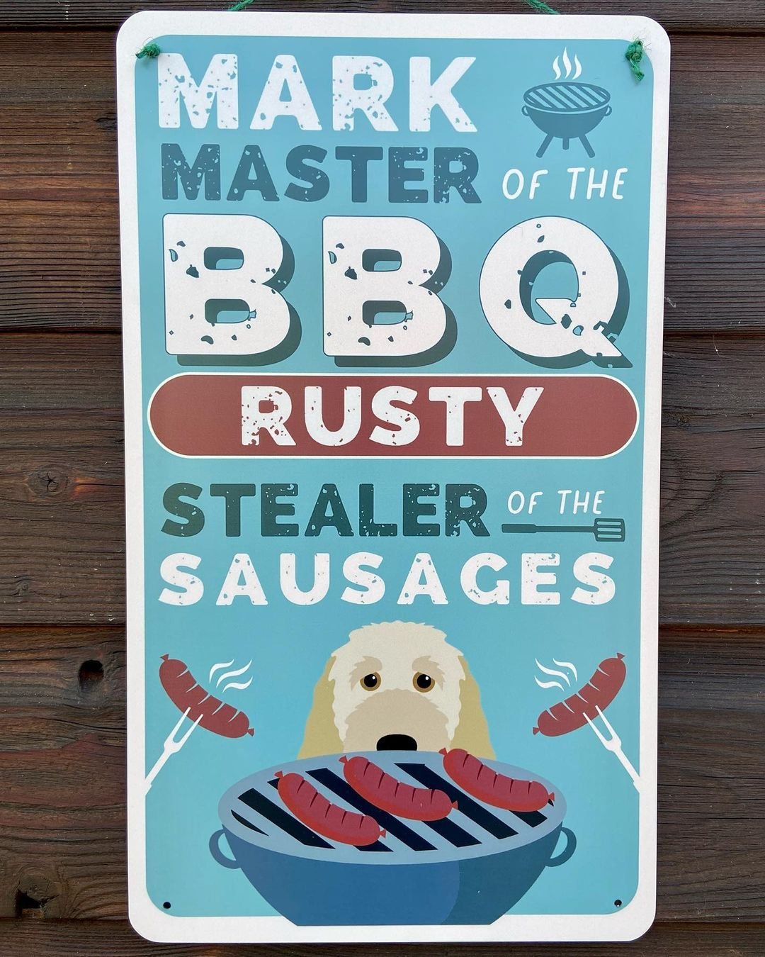 Personalised Metal BBQ Sign