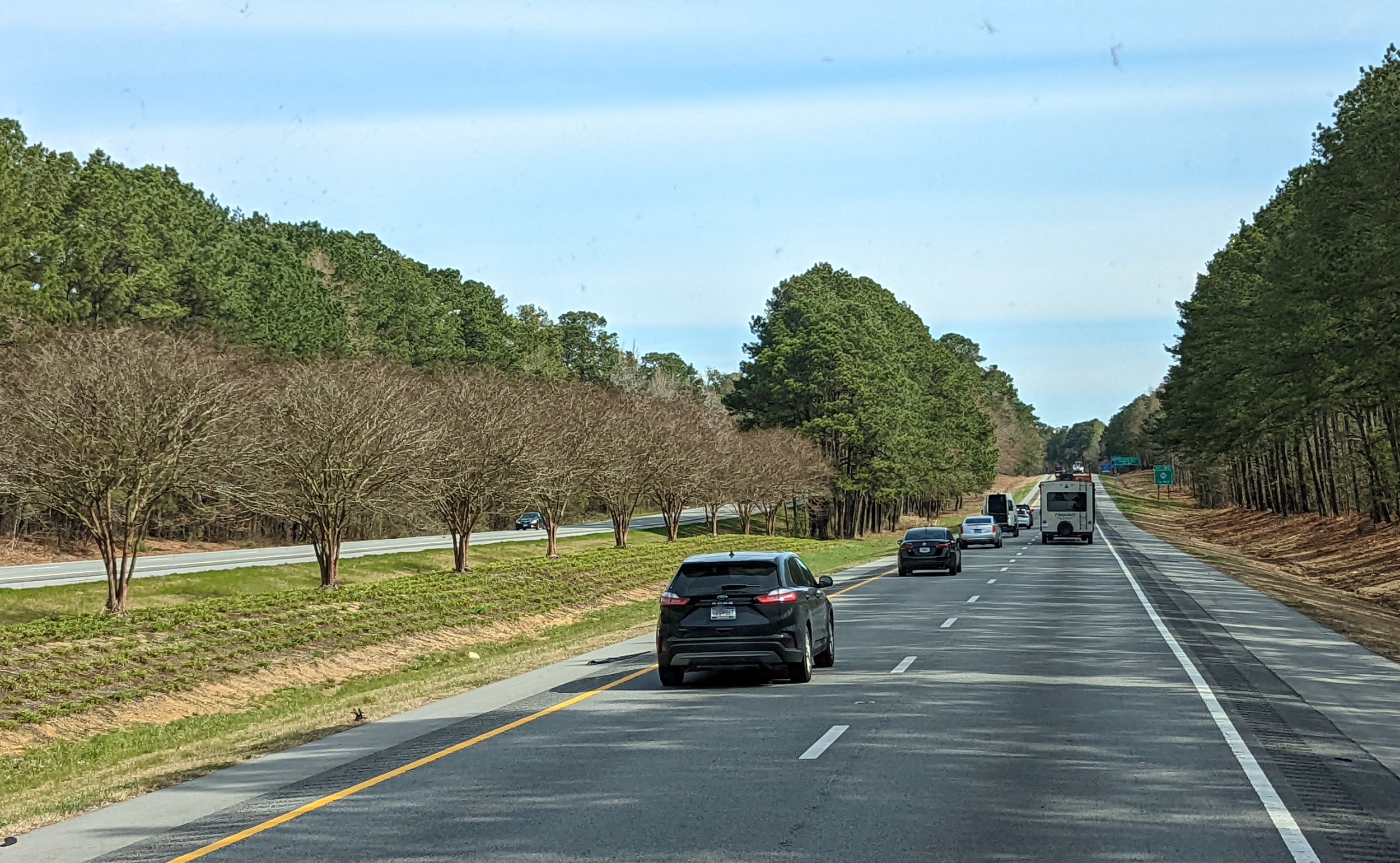 North Carolina has some nice freeway landscaping