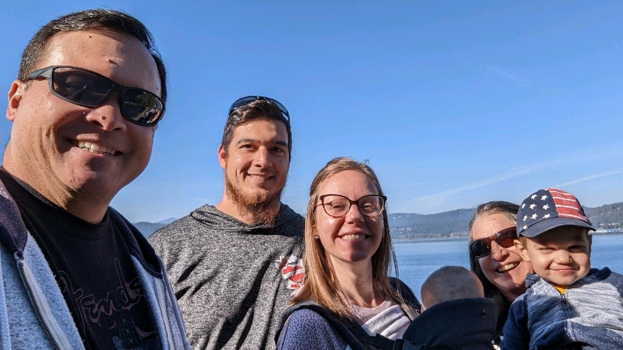 Enjoying a hike in Coeur d'Alene