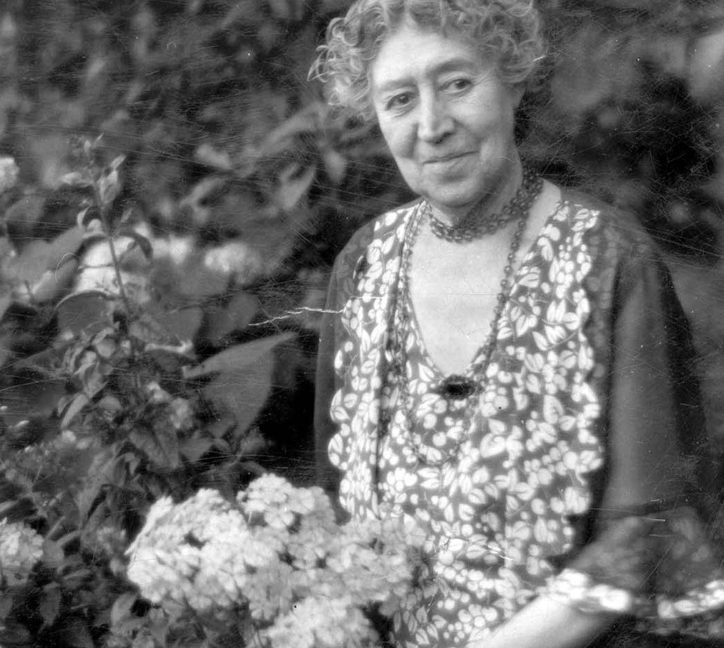 Florence in her garden