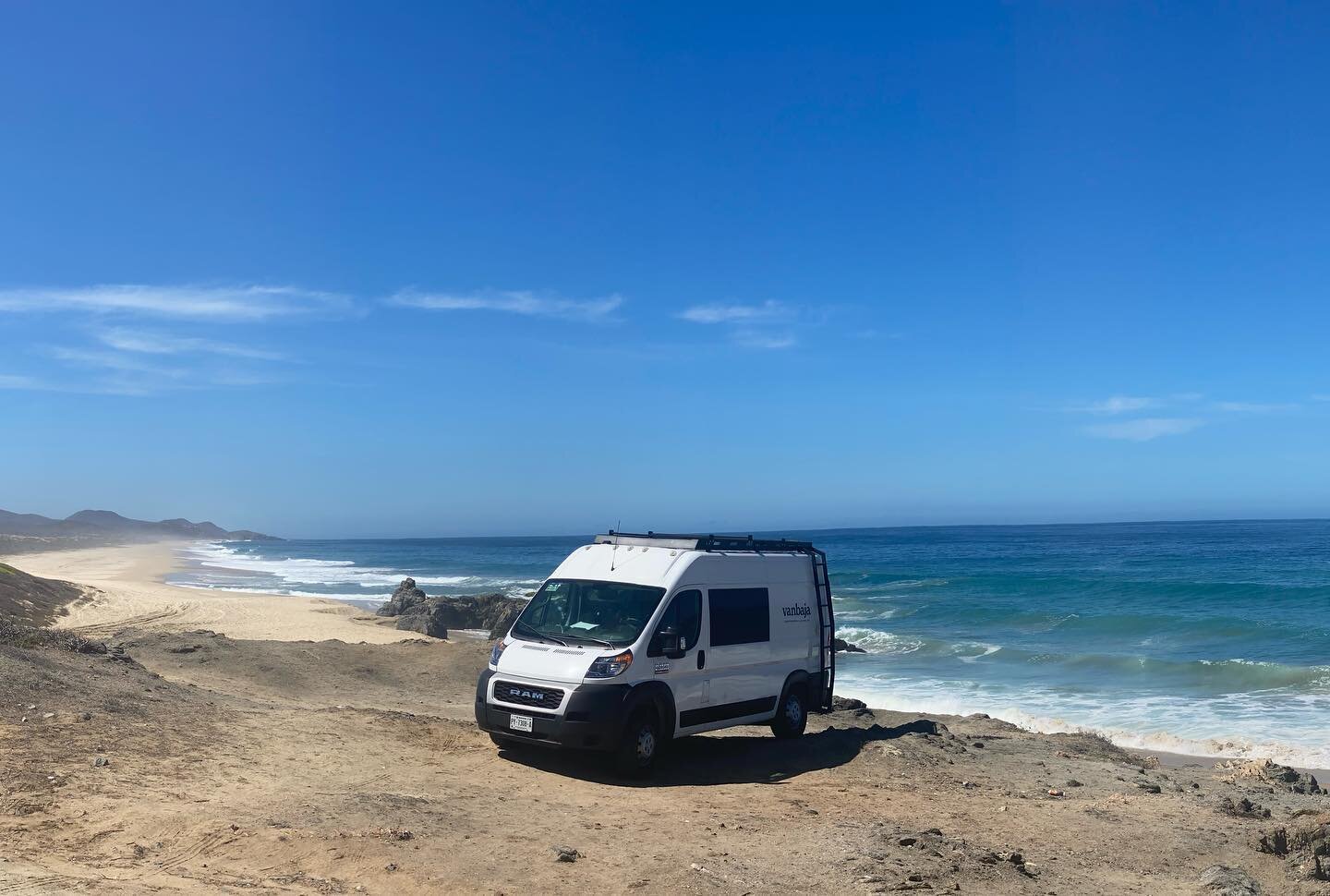 (SECRET ROCKS BEACH) 🪨 Our first campervan just made it to Baja! We&rsquo;re getting everything ready to launch operations real soon so keep an eye out. 👀