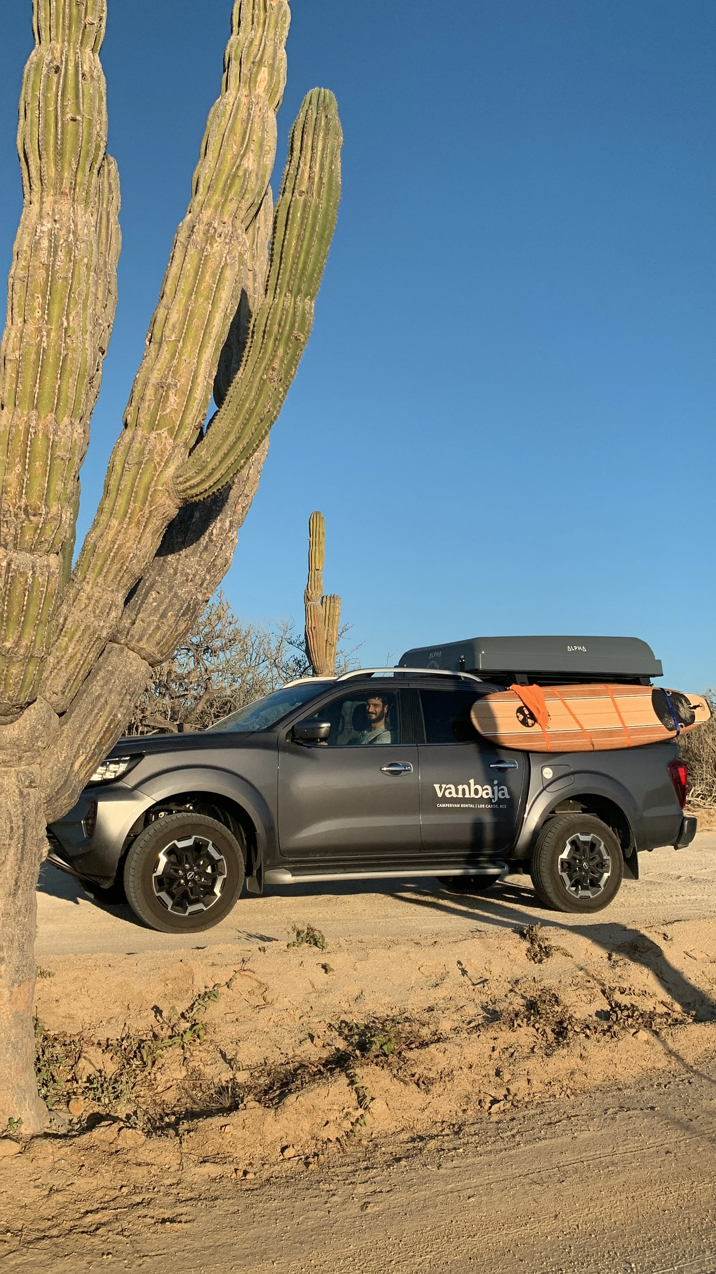 Pickup landingpage — Vanbaja Campervan Rental