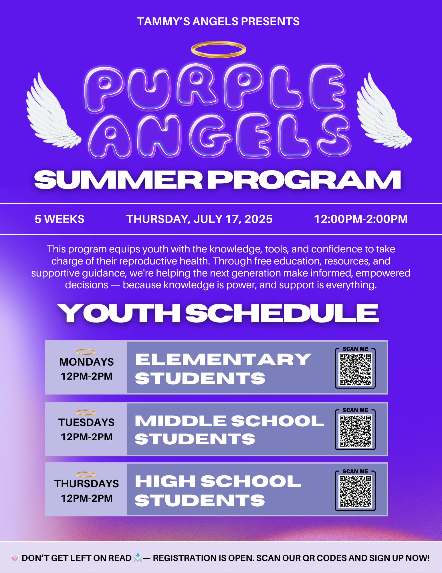 Purple Angels Summer Program