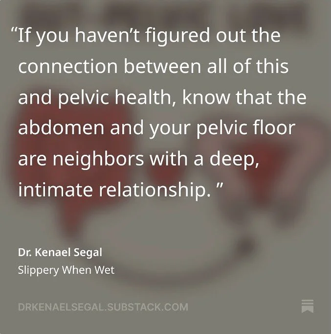 You see? They are connected.

#pelvicfloor #pelvichealth #guthealth #ibs #physicaltherapist #womenshealth #menshealth #diastasisrecti #prolapse #pelvicfloorphysicaltherapy #mindbodywellness