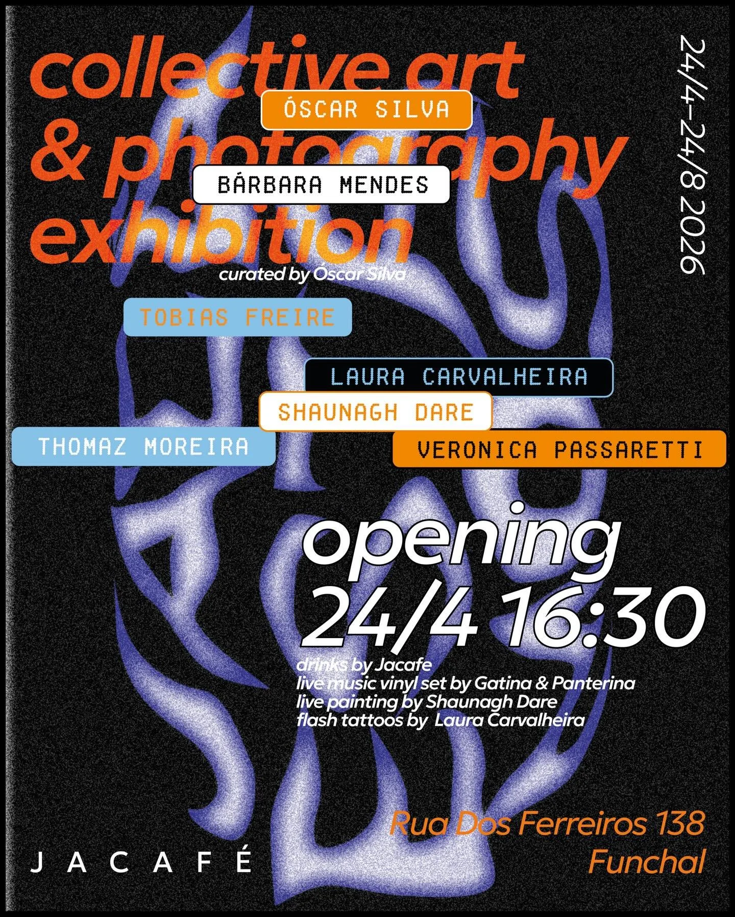 J&Aacute; C&Aacute; estamos 🌴 24/4 at 16:30! 
This Friday we are celebrating a fresh new look at Jacaf&eacute;. And guess what? You are invited! 

From now on, you&rsquo;ll be able to sip your coffee surrounded by works from 7 artists &mdash; a coll