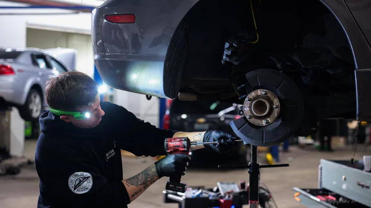 Technician working at Goods Automotive
