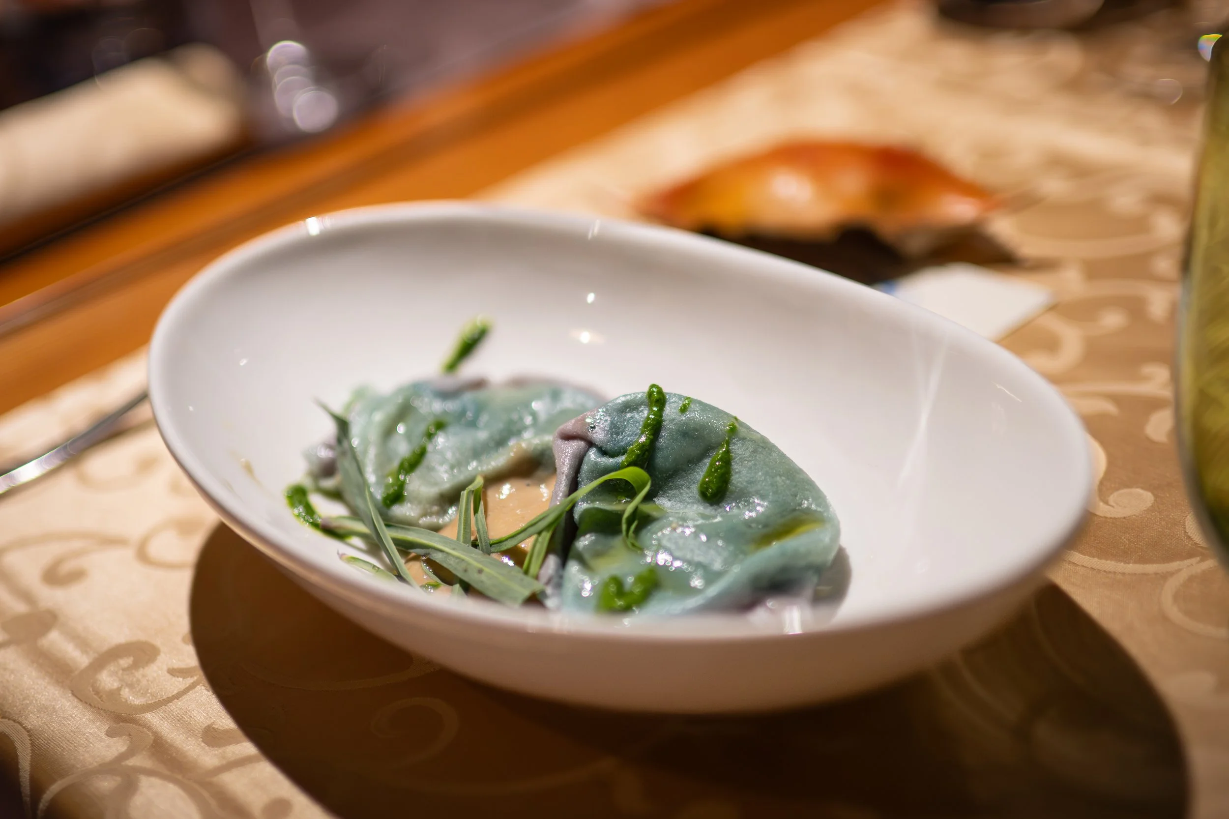 Modri ravioli