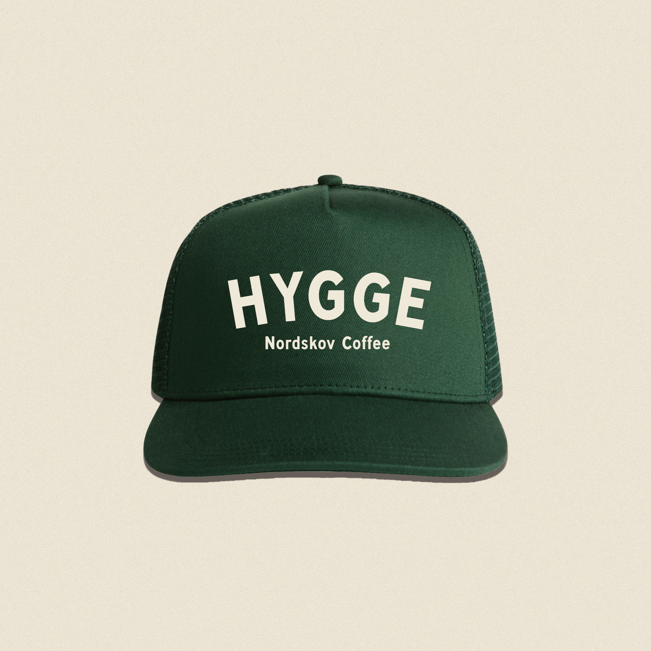 Nordskov green trucker hat with HYGGE
