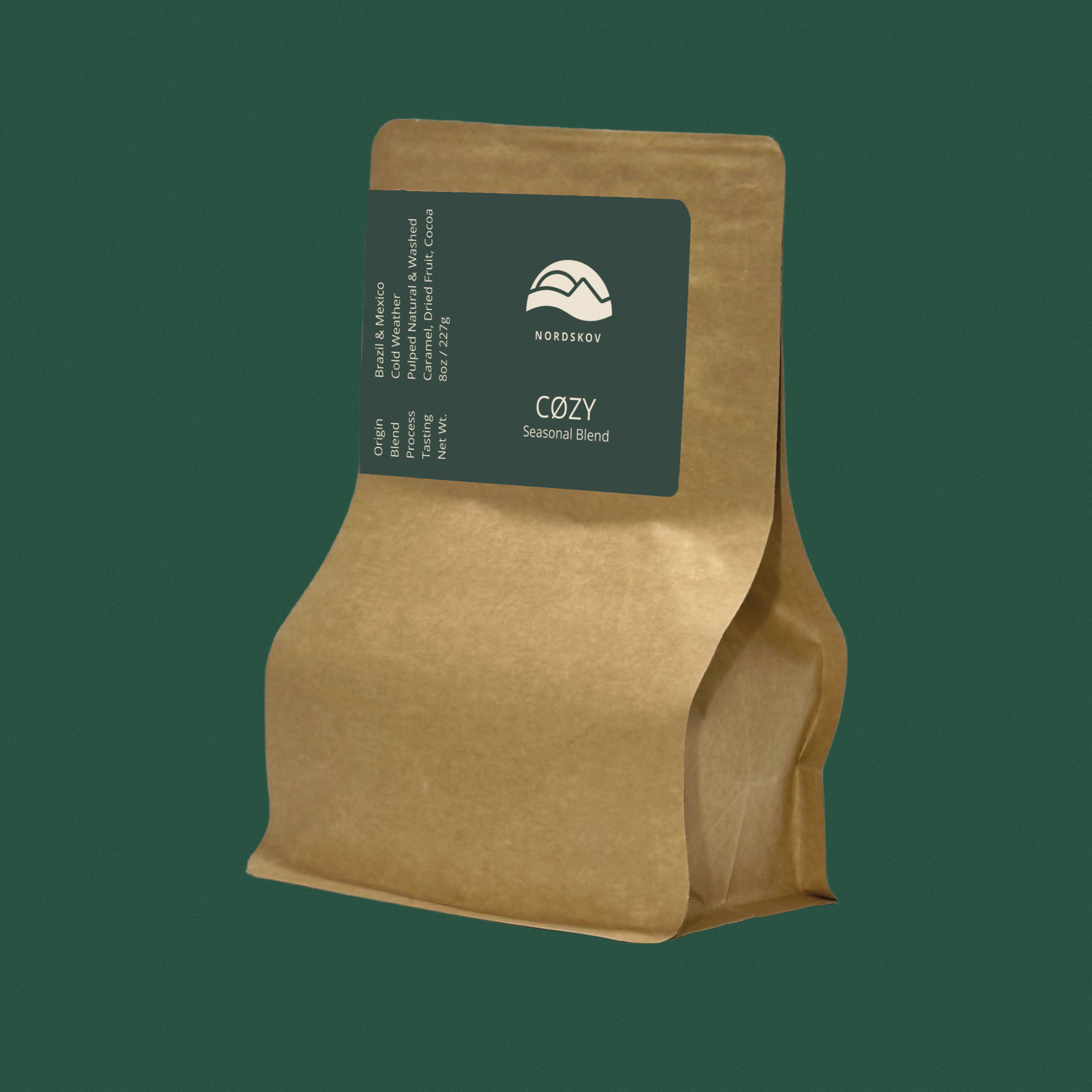 Nordskov COZY blend coffee bag - side view