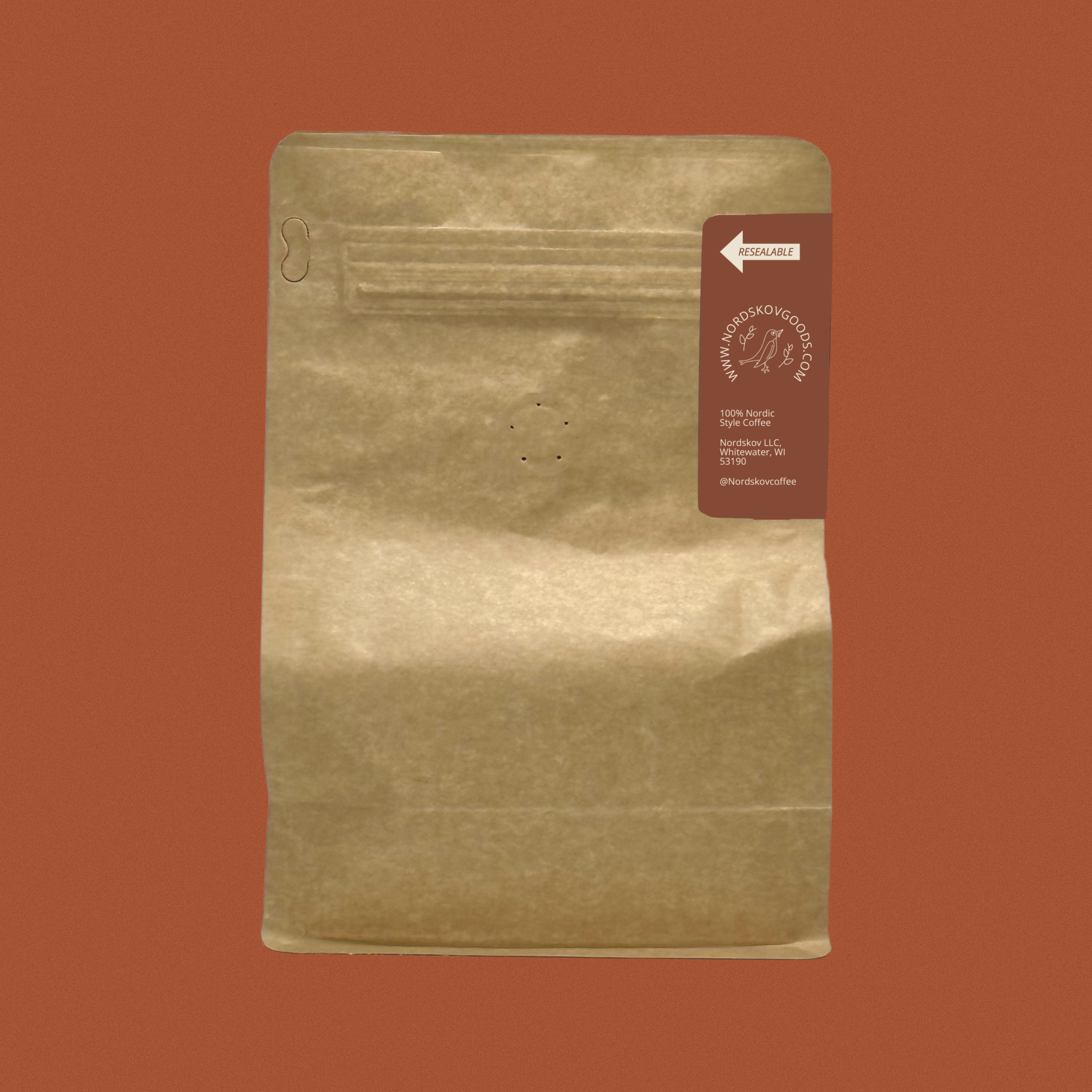 El Salvador Finca Los Angeles  bag of coffee beans - back side of bag showing resealable