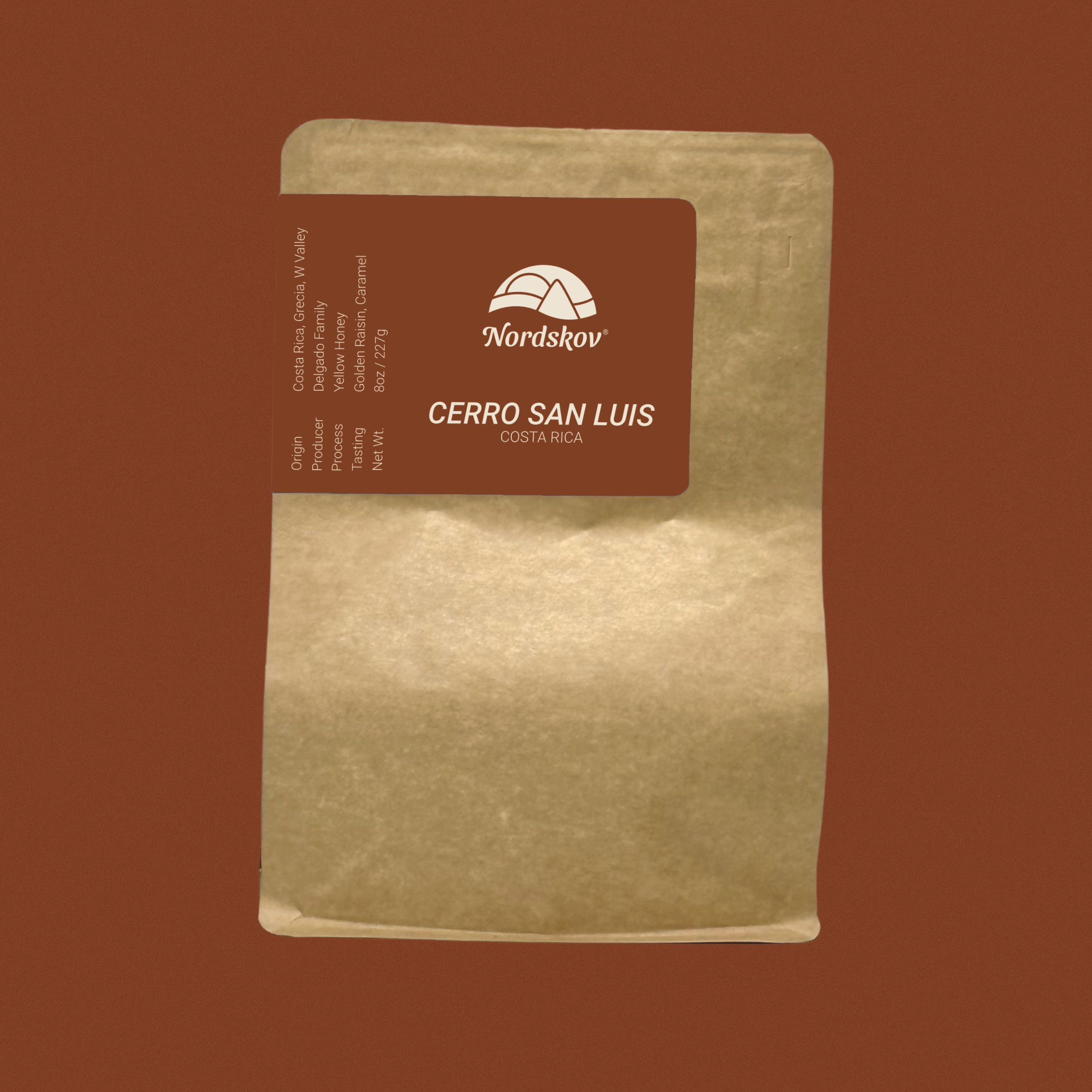 Nordskov Costa Rica Cerro San Luis coffee bag front