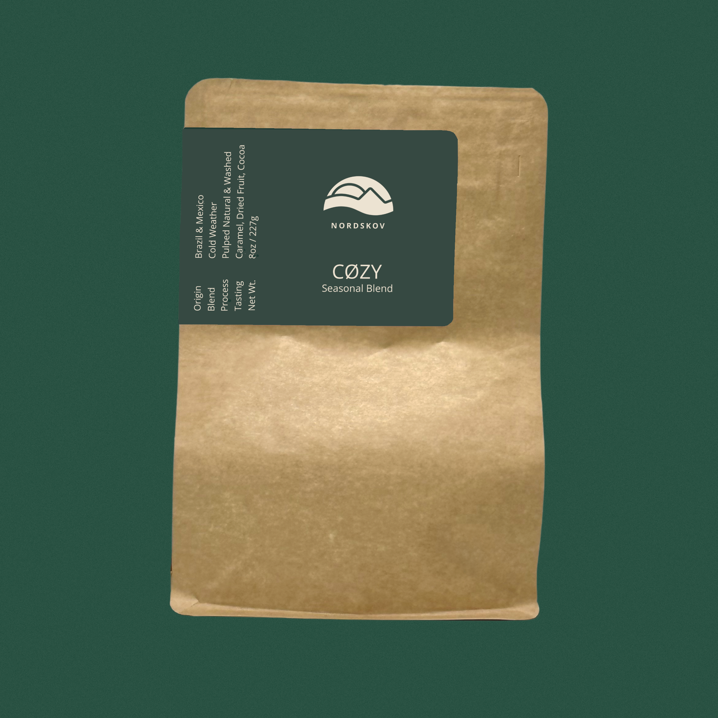 Nordskov COZY blend coffee bag front view