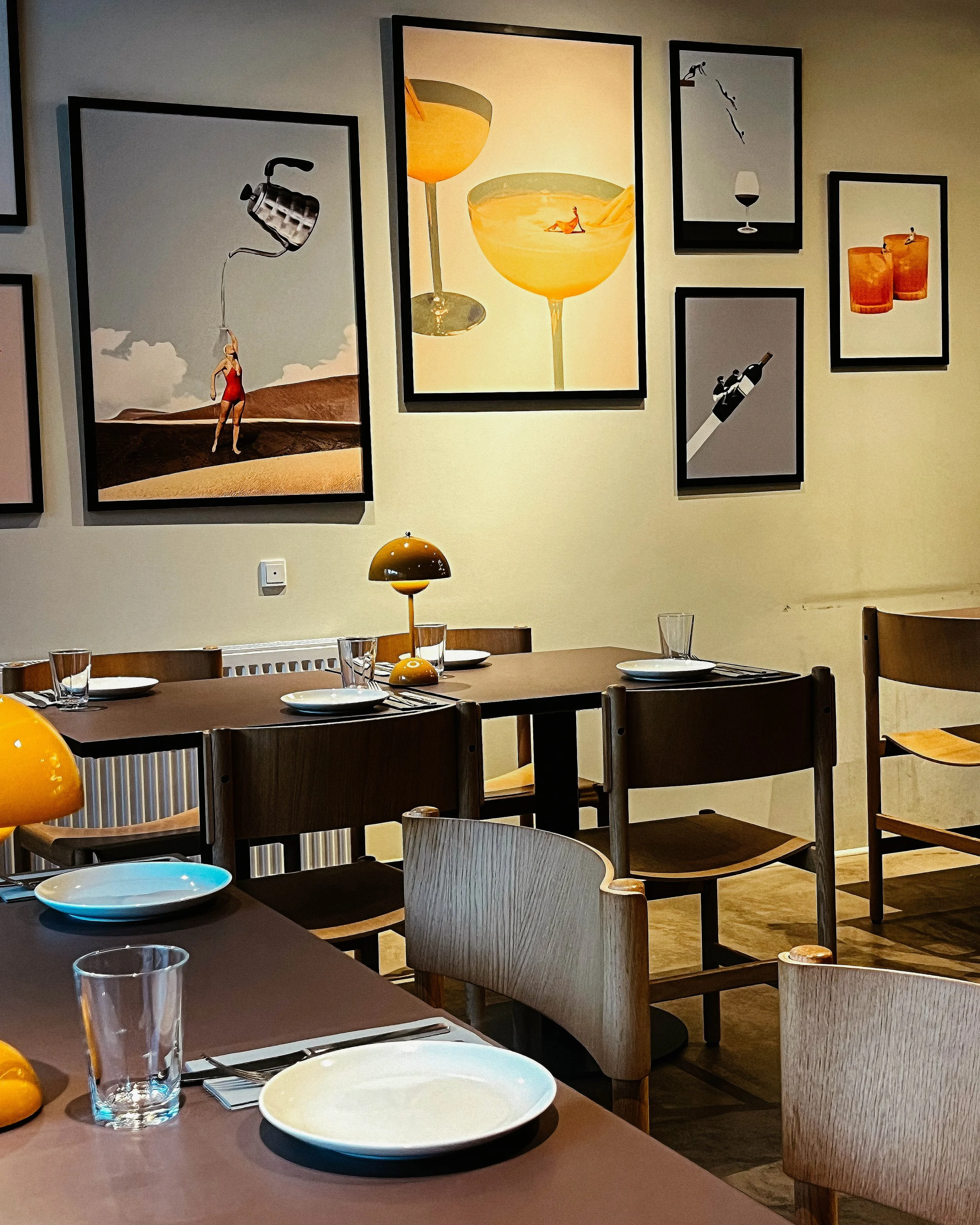 Food and interior photography for restaurants in Copenhagen, created for websites, social media, and hospitality marketing.