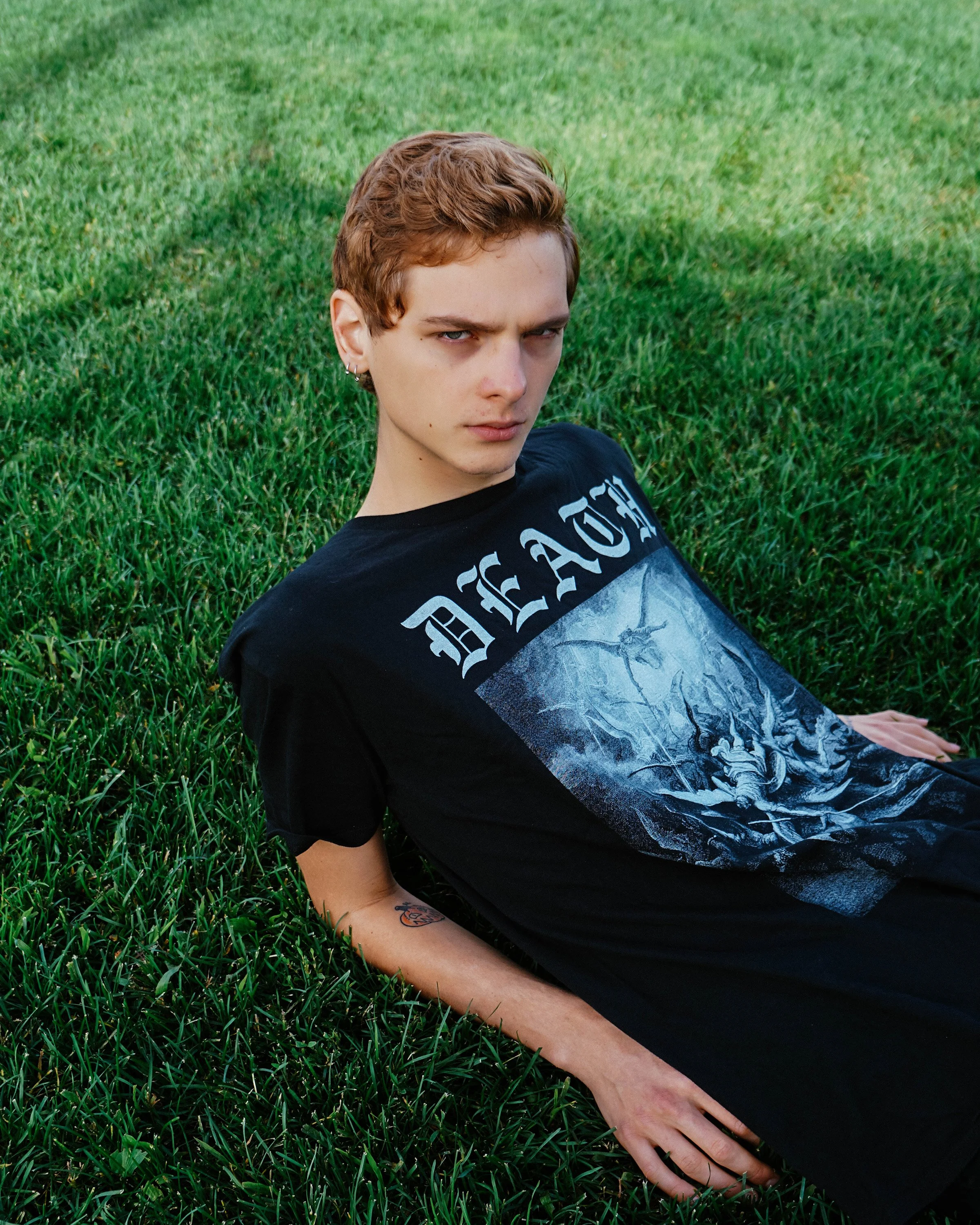 Final hero image from a fashion campaign, featuring multiple models in studio with clean, editorial lighting and styling.