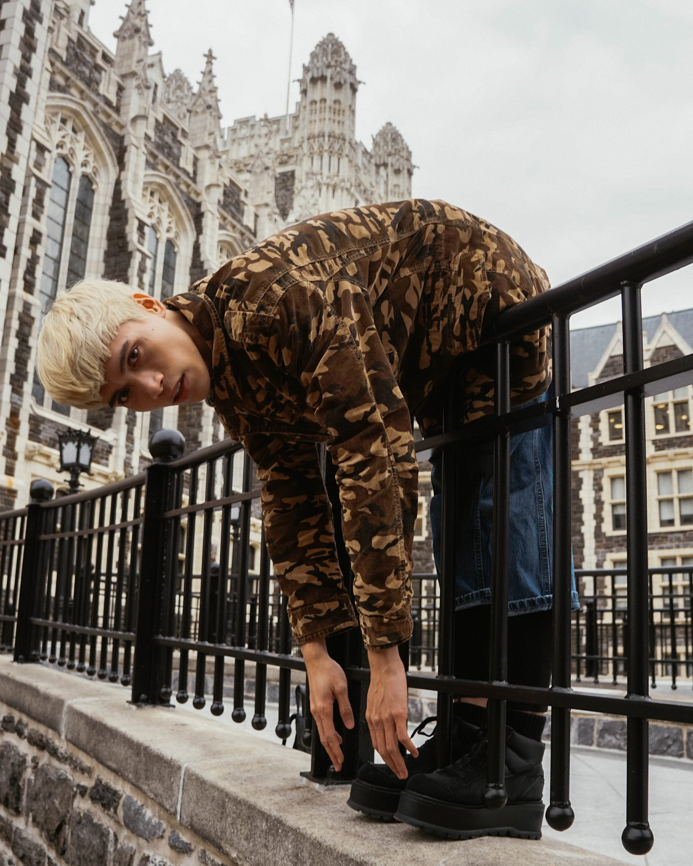 Fashion campaign imagery in Copenhagen studio, showcasing professional styling and editorial photography.