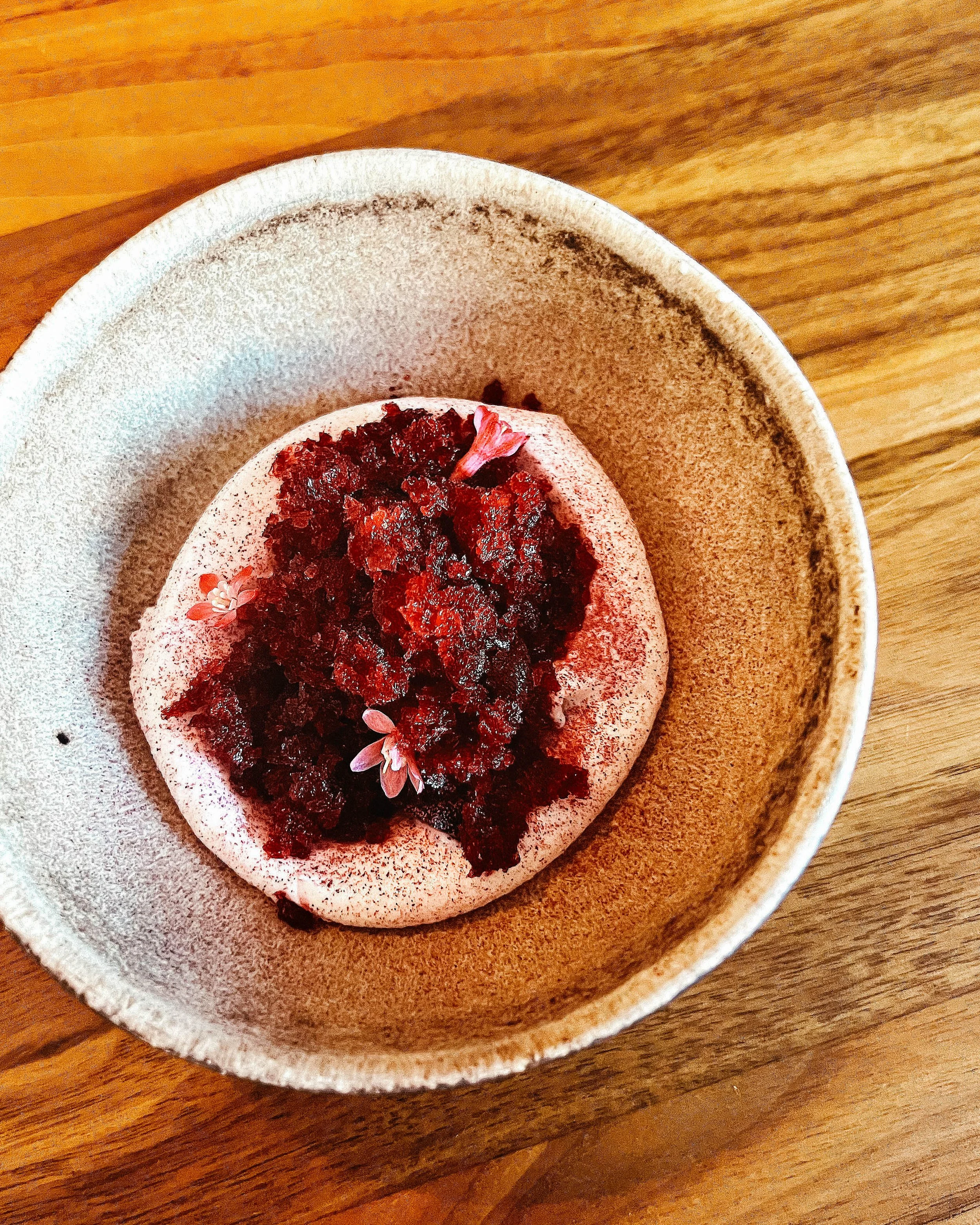 Professional food photography of a plated dish for restaurant marketing, photographed in Copenhagen with a clean editorial style.
