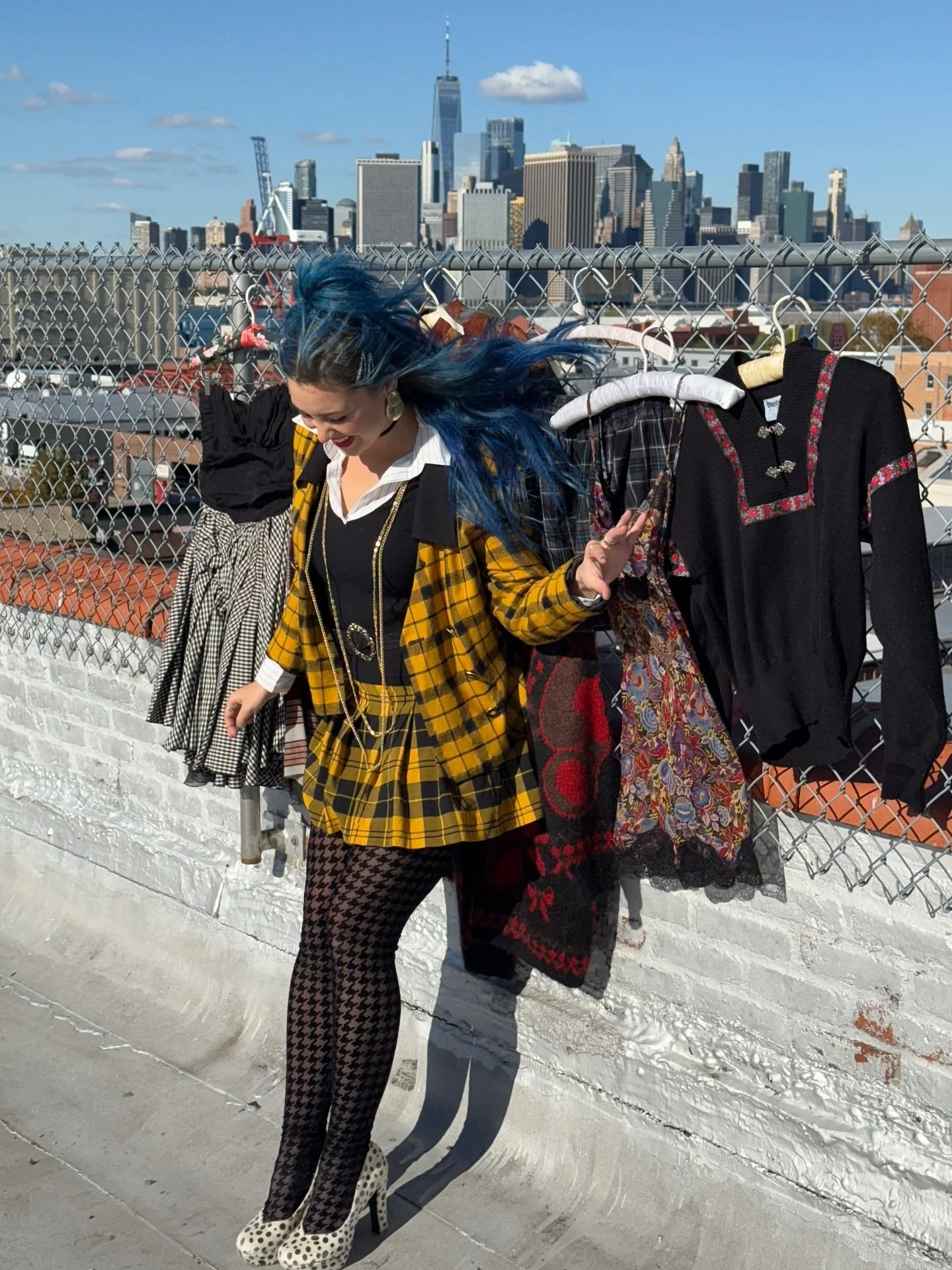 happy sunday &mdash; @glamphantom is running the show @3rdandbzaar 12-7PM 💙🦋 stop in for the best fashion advice, tarot thoughts, and new digs hitting the shop floor 🌀

Shop @3rdandbzaar for curated goods from:
@ratresaleclothing 
@wildstrawberrie