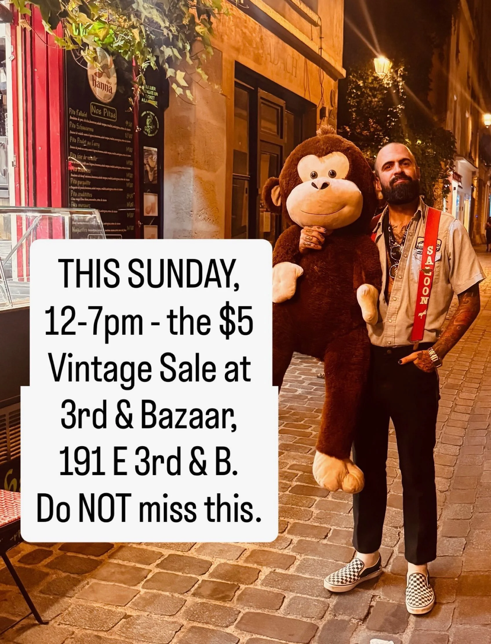 Come shop with @ludlowvintagesupply on Sunday August 2nd! $5 SALE!!! 12-7