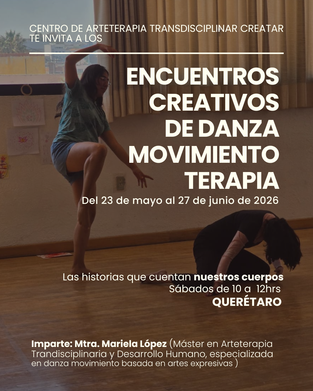 Taller de Danza Movimiento Terapia (DMT) - "Cuerpos que Hablan: Un Viaje de Movimiento y Sanación" -Presencial