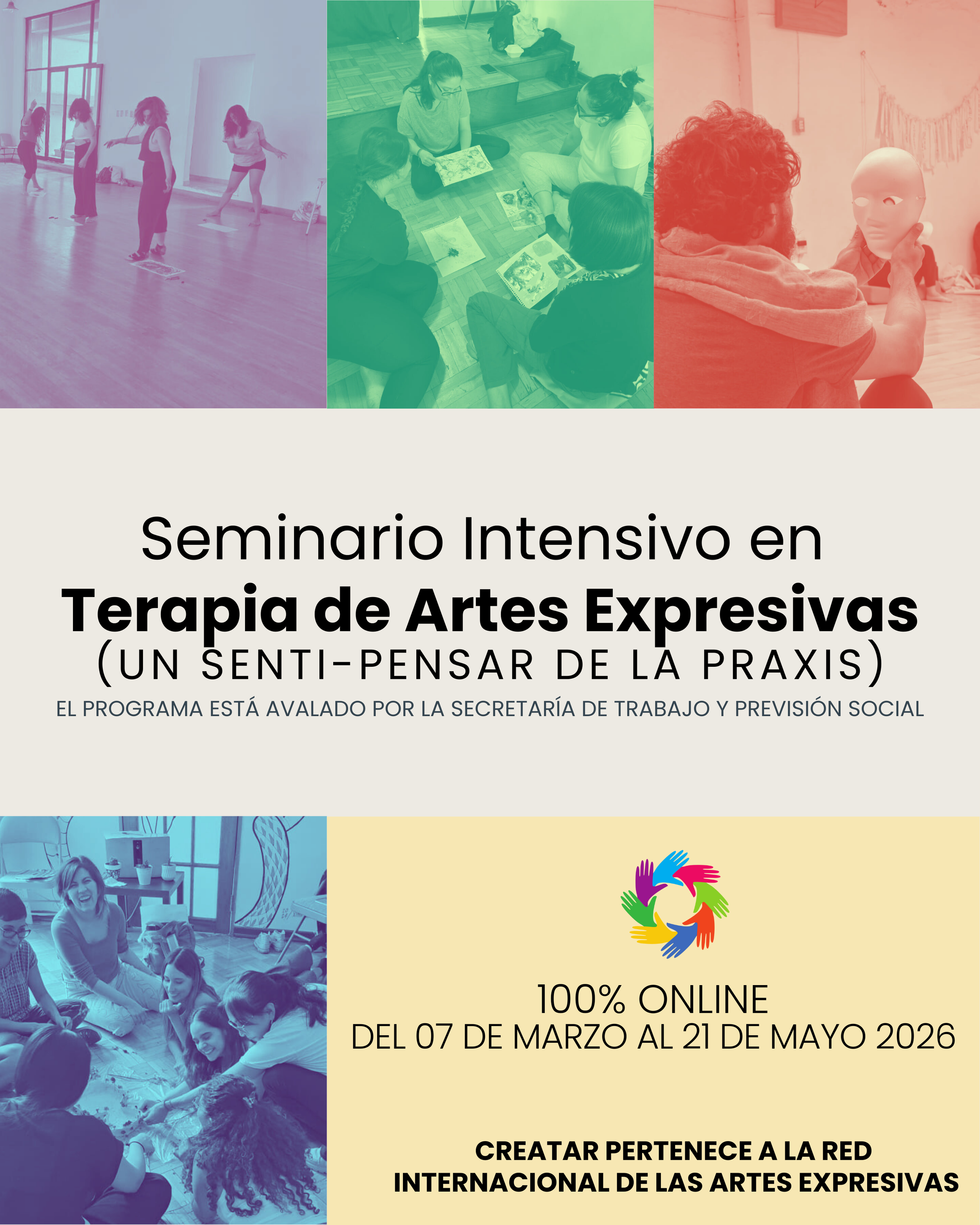 Seminario intensivo de terapias en artes expresivas-online