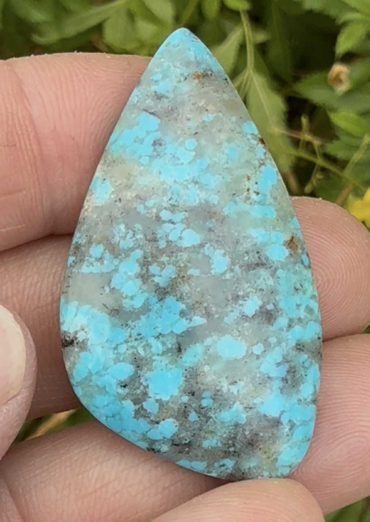 Kingman Mine turquoise cab