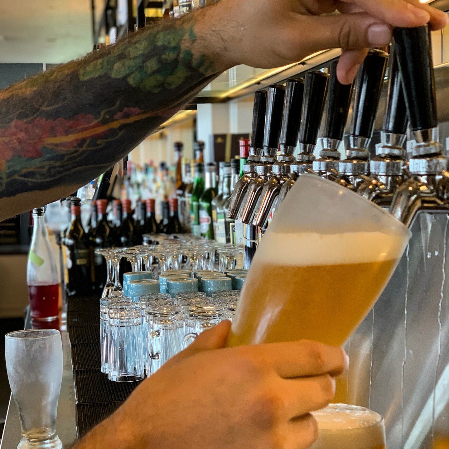 🍺 Come in for a fresh, local brew.
See you at Happy Hour. 
Details on our website.
