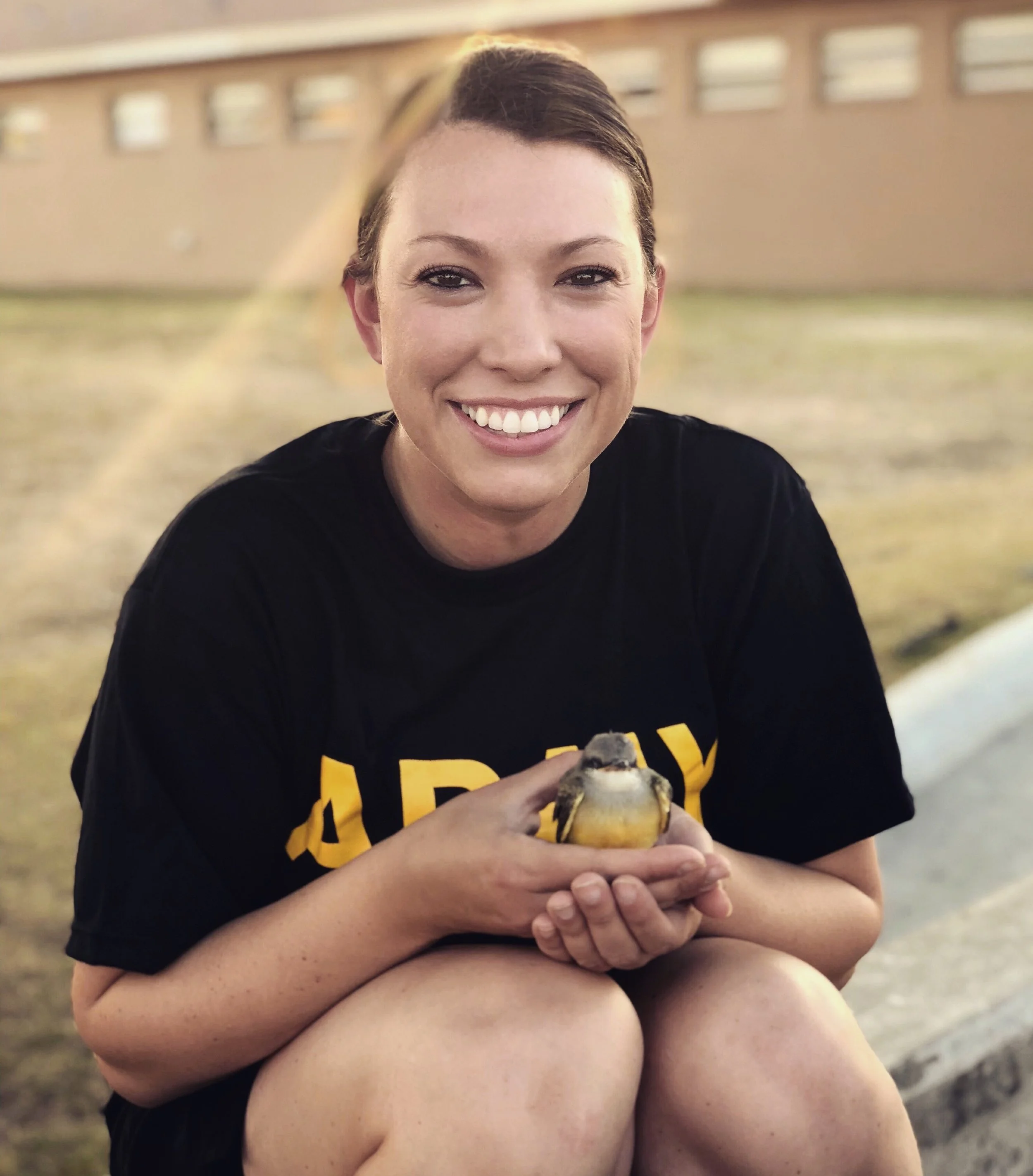 Christina an army guard member and power employee.JPG