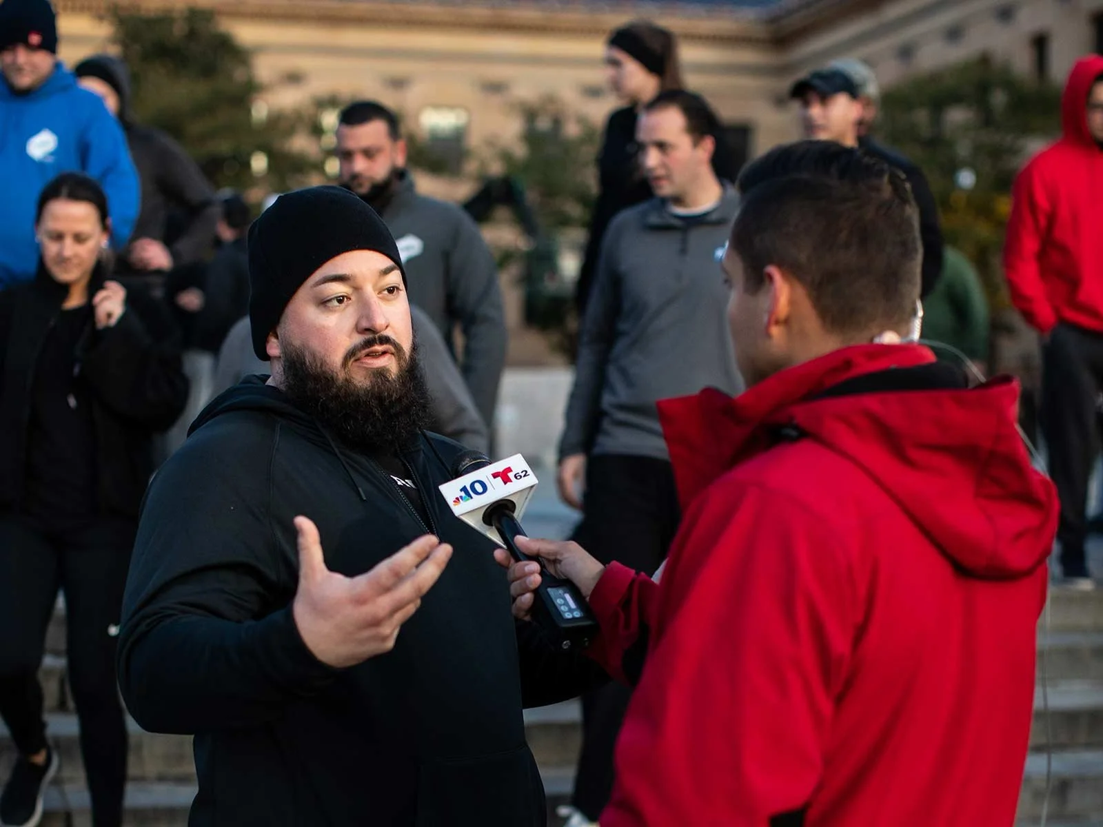 David Lopez, A Marine veteran and part of our military community at Power, speaks to the press about our annual veteran conference and how we're building the best place to work for veterans and military spouses.