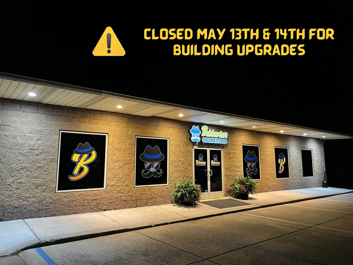 ⚠️ We will be closed next Monday &amp; Tuesday for HVAC upgrades and parking lot/sidewalk reconstruction.

These have been two very big problems for us since we opened a couple years back; we are fortunate enough to tackle this issues so we can creat