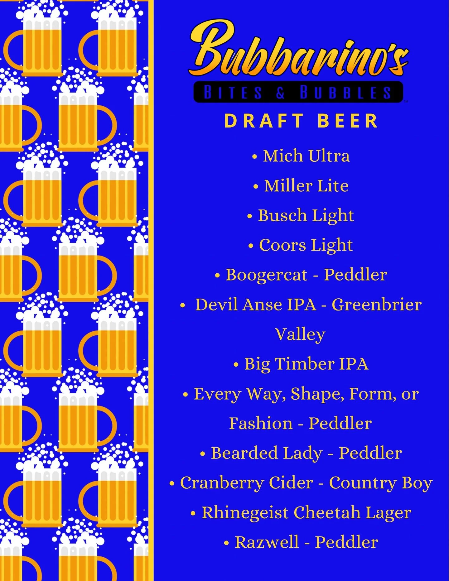 Devil Anse IPA makes a return and County Boy&rsquo;s Cranberry Cider is available for the first time at Bub&rsquo;s! 😎

Devil Anse IPA (6.9% ABV) is a medium bodied American style IPA with a citrus and tropical fruit flavor. 😋

County Boy&rsquo;s C