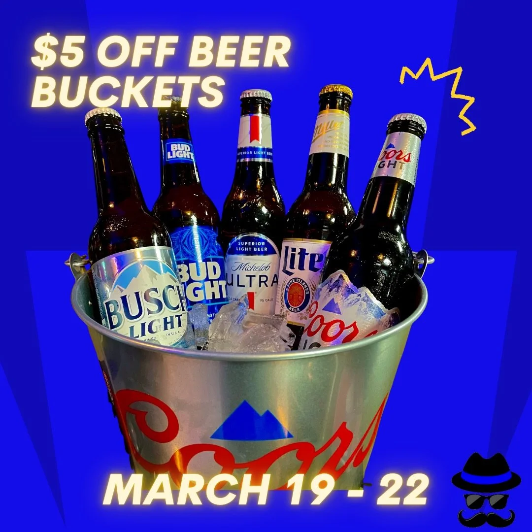 $5 off all beer buckets until this Sunday for the NCAA Tournament! 🏀

Half priced apps are always available during happy hour from 11 AM - 5 PM &amp; 8 - Close! 😎

📍 3501 Teays Valley Road, Hurricane 
💻 Order online - bubbarinos.com 
📞 Call now 