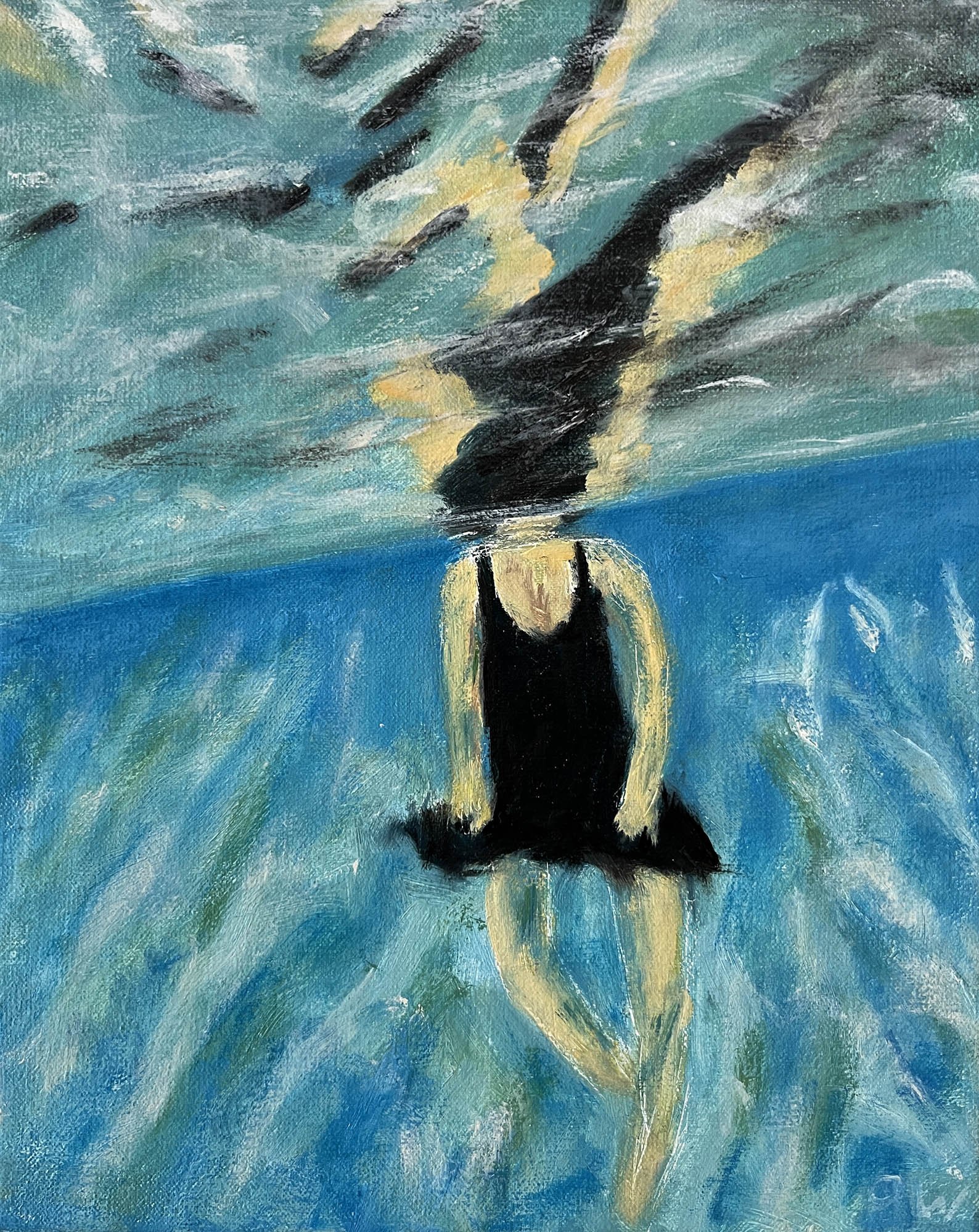 Breathing,
Oil on canvas.
10x8in.,
2026
