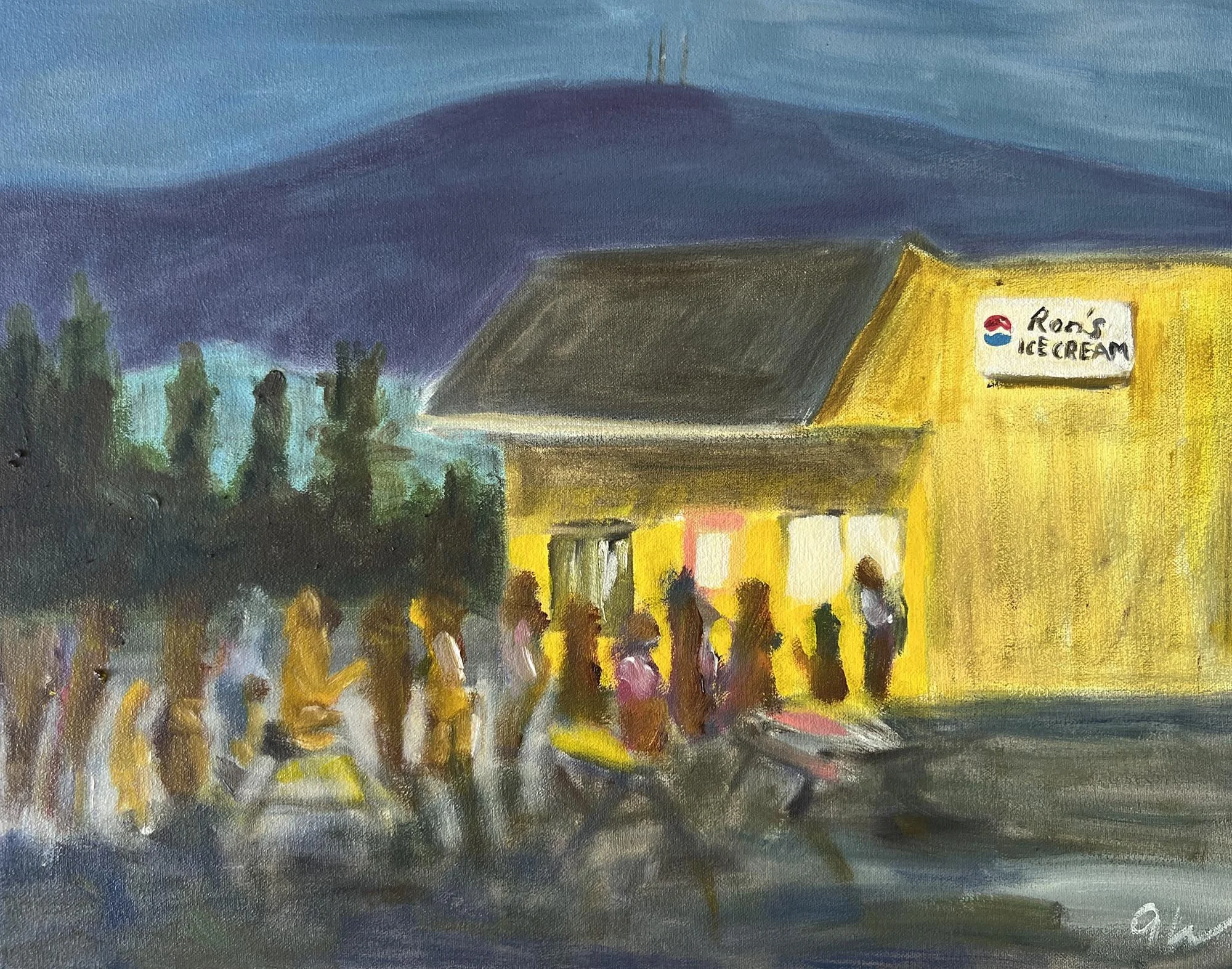 Ron’s Ice Cream,
Oil on canvas.
11x14in.,
2026

