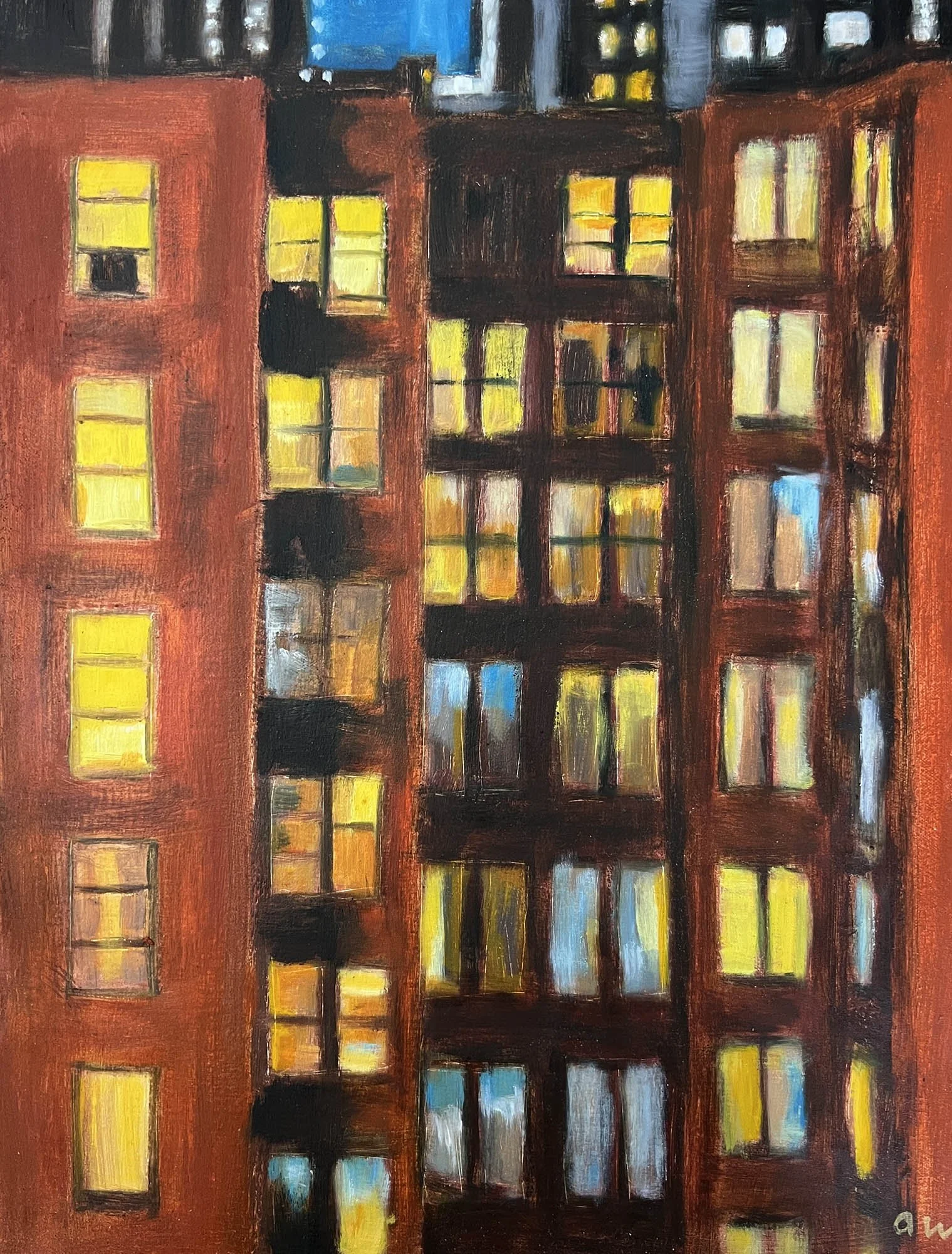 Chelsea View,
Oil on canvas.
16x12in.,
2016
