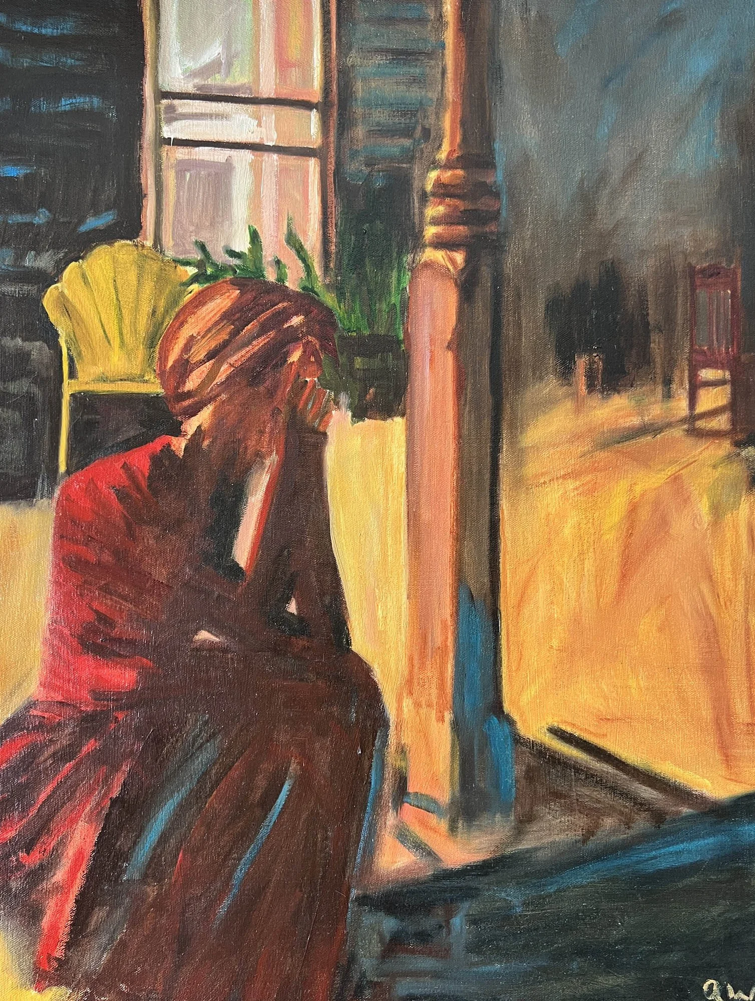 Gabrielle,
Oil on canvas.
25x18in., 2018
