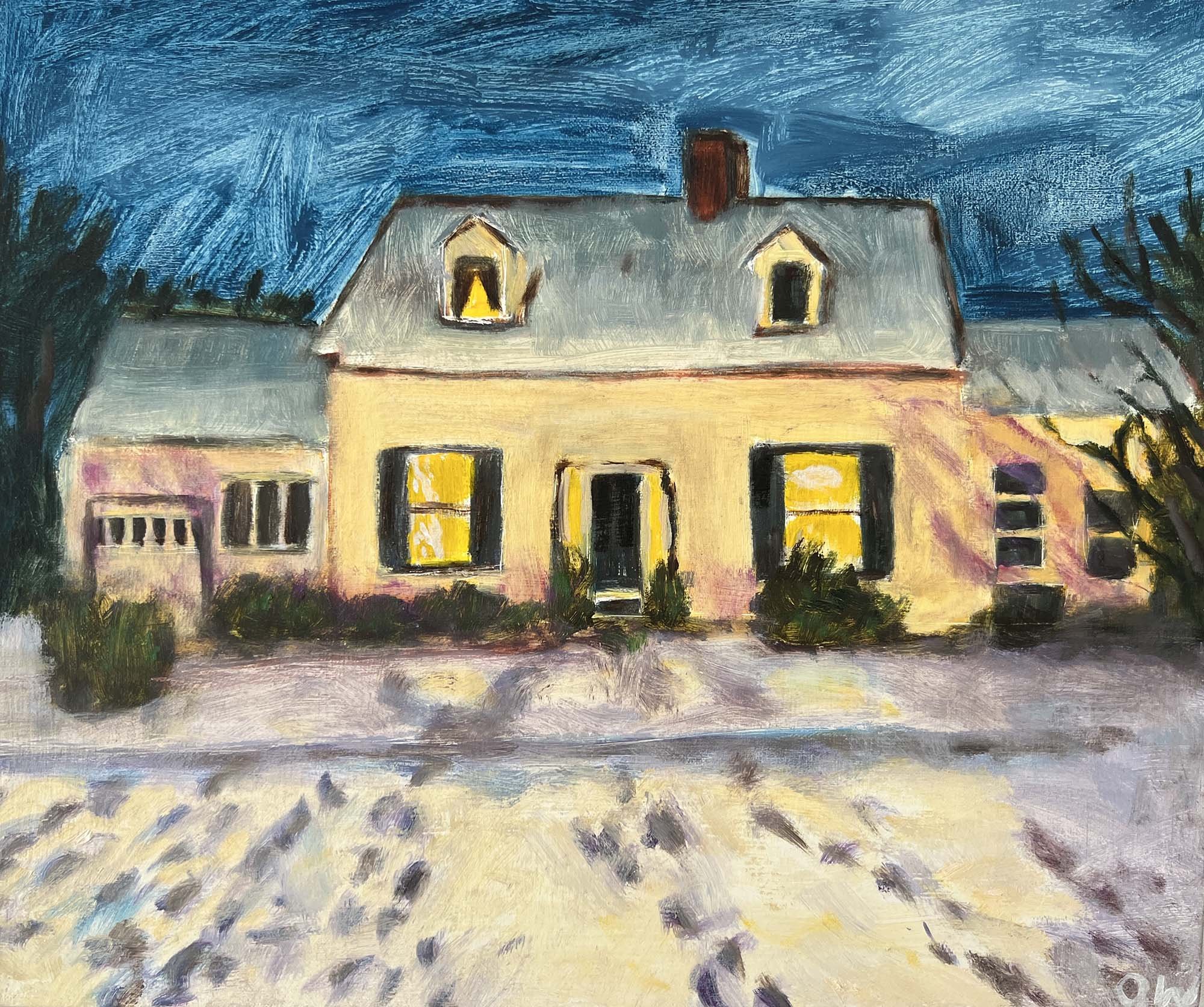 House with Footprints,
Oil on canvas.
11x13in.,
2026
Sold
