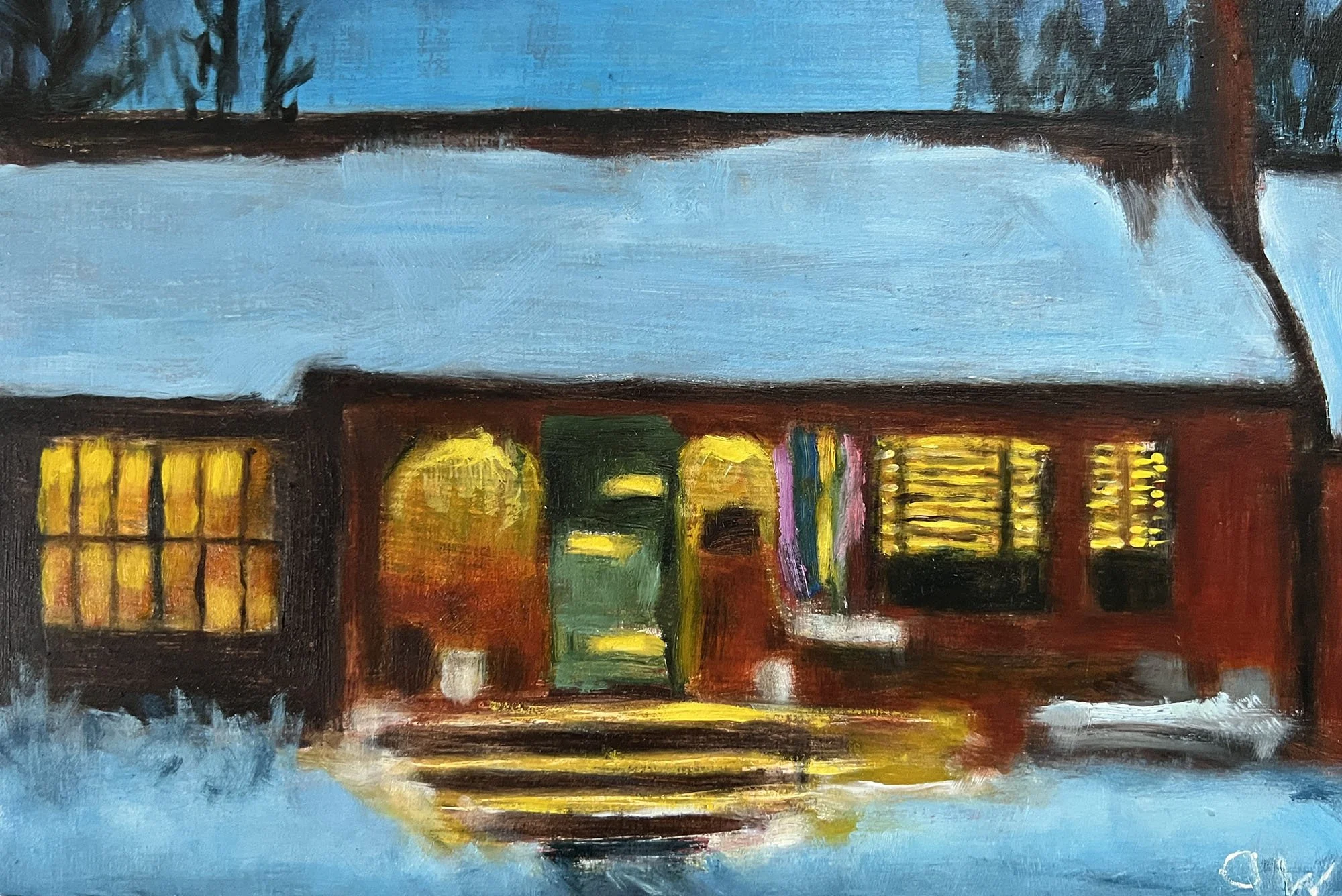 Cozy Home,
Oil on wood.
6x9in.,
2026
