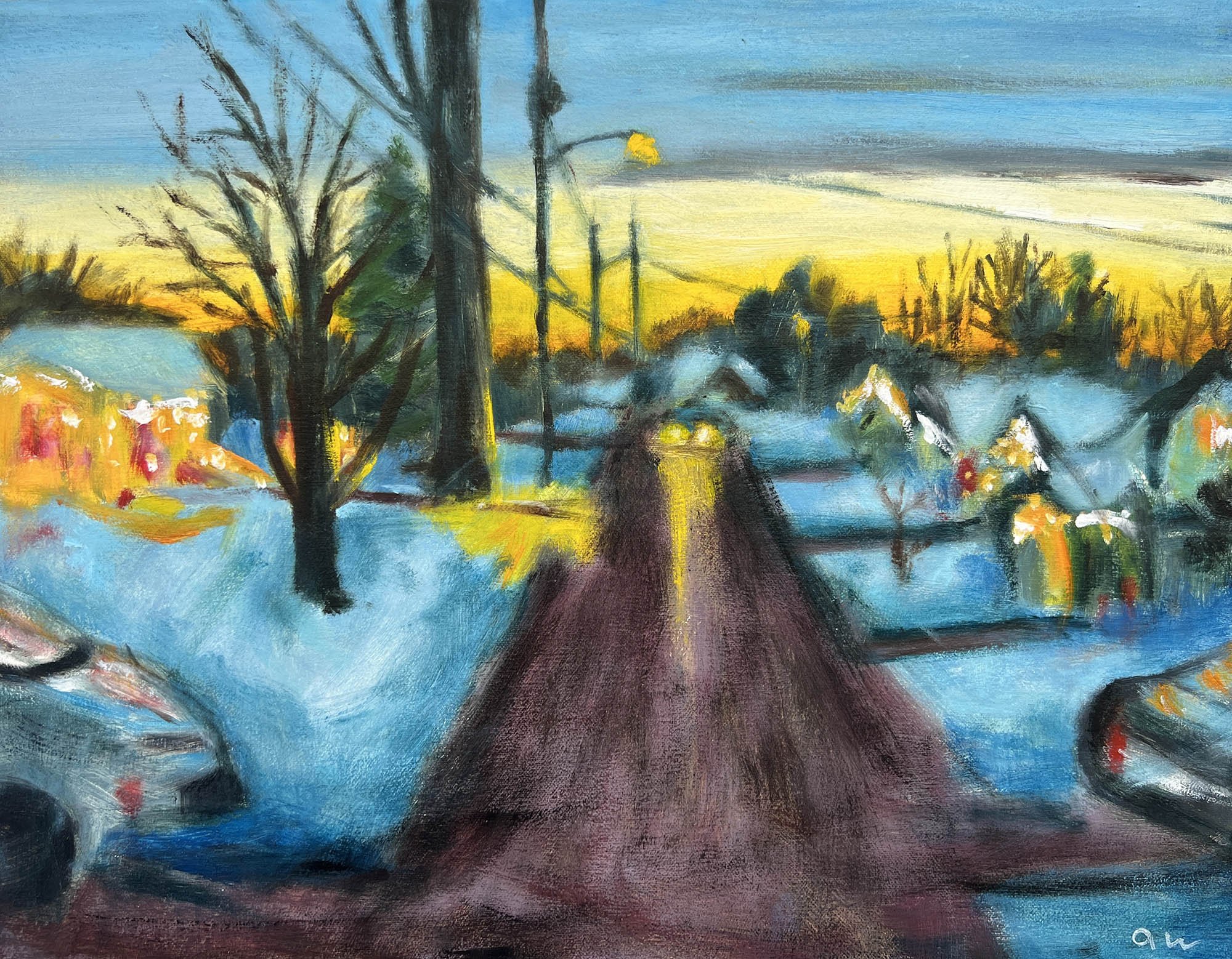 Deerfield,                   
Oil on canvas.
11x14in.,
2026
