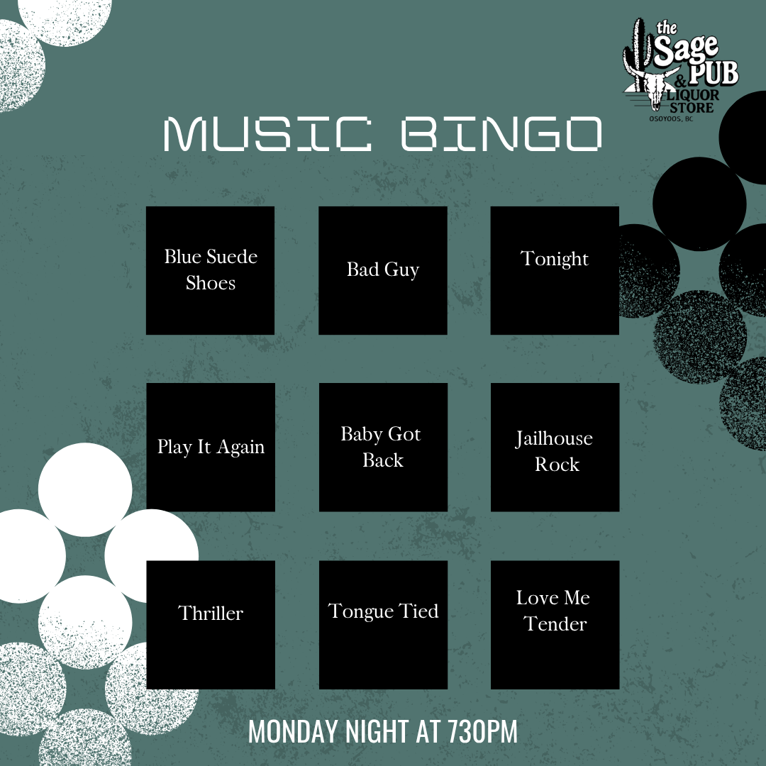 MUSIC BINGO
