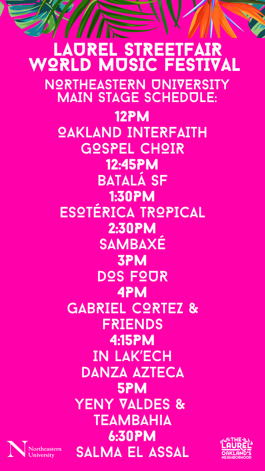 Laurel Streetfair Entertainment Lineup — Laurel District Association