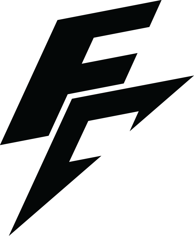 A black background with a faint, stylized lightning bolt symbol in a slightly lighter shade of black.