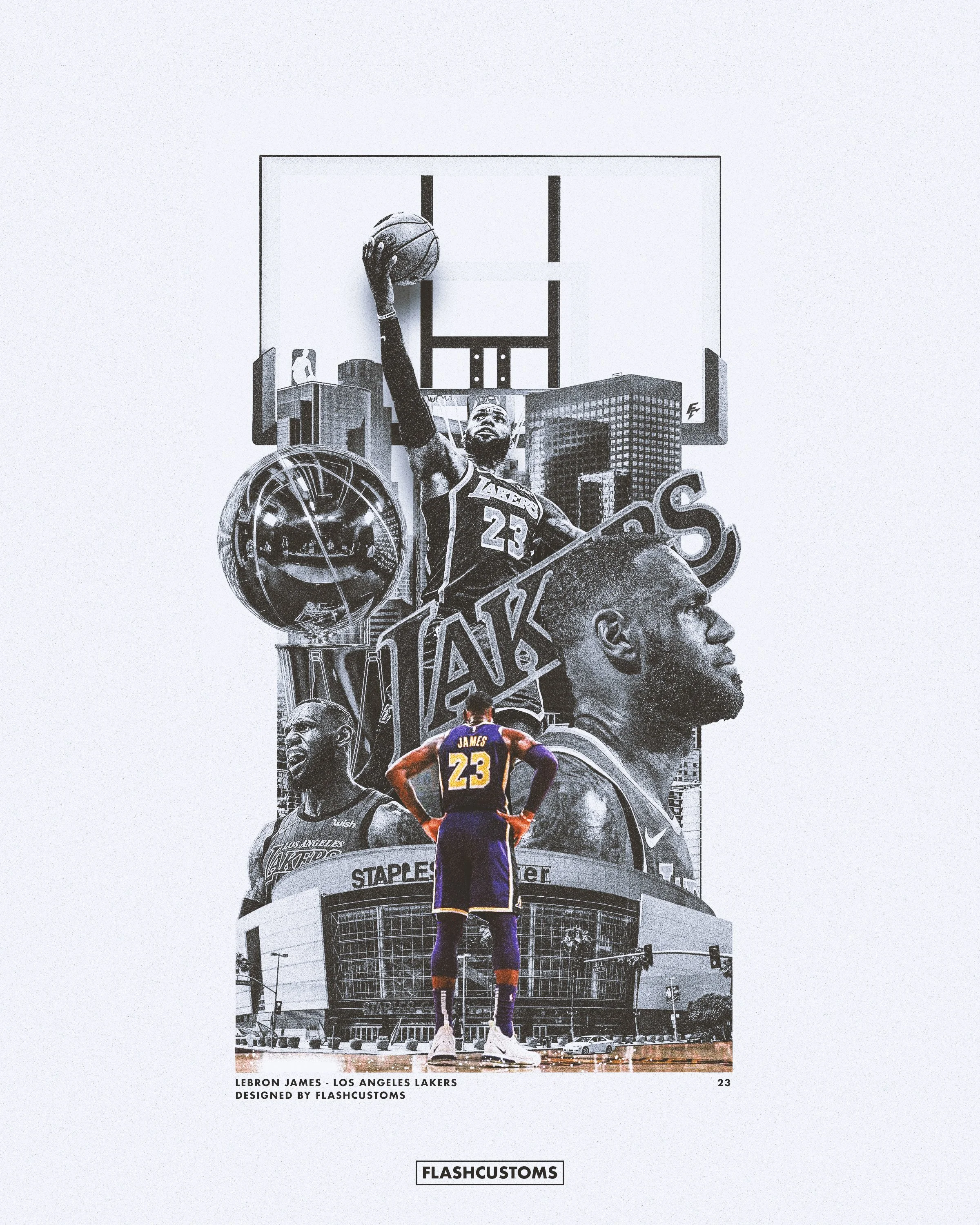 Poster concept of Los Angeles Lakers small forward LeBron James